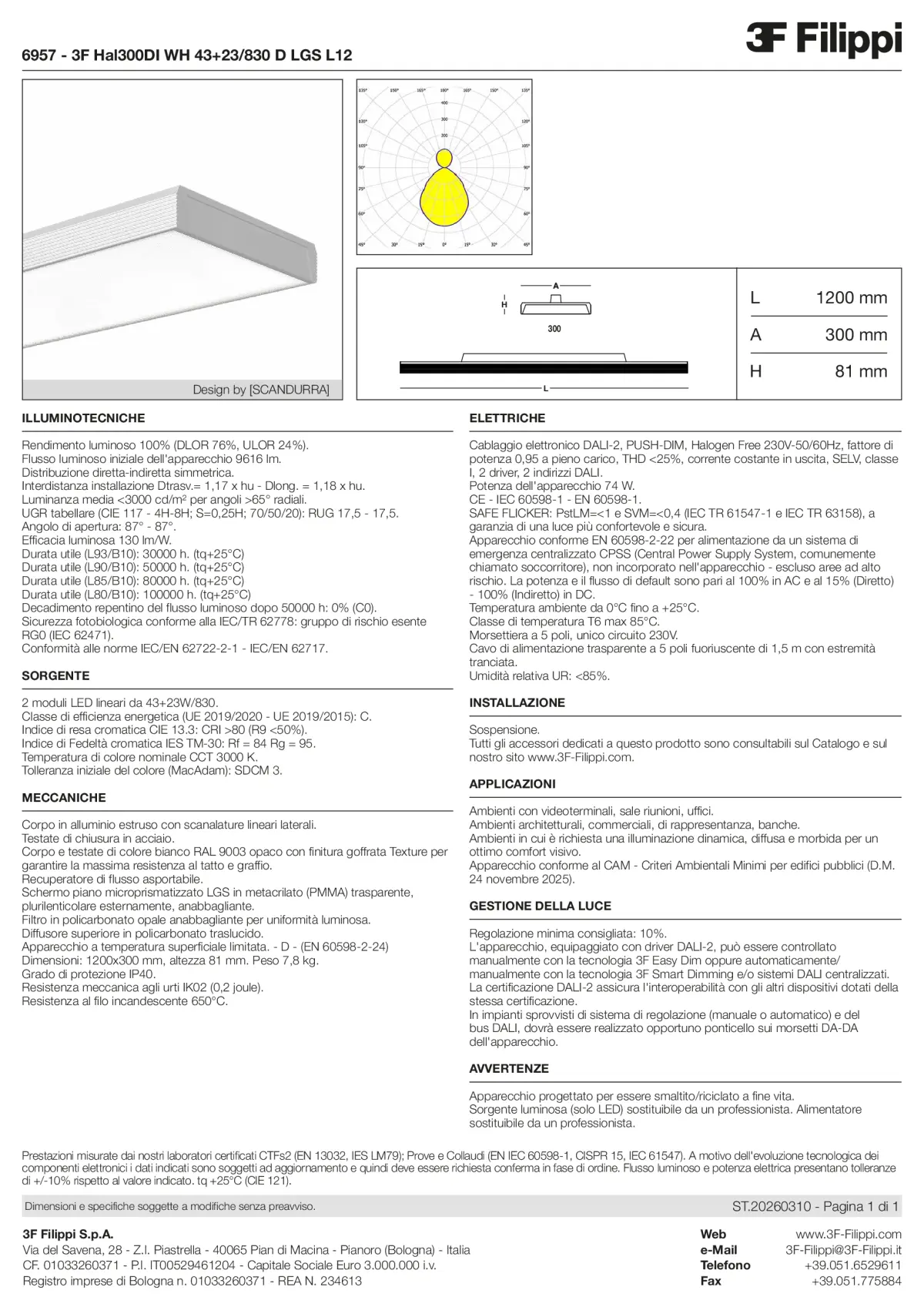 6957 - 3F Hal300DI WH 43+23-830 D LGS L12 - Datasheet - it