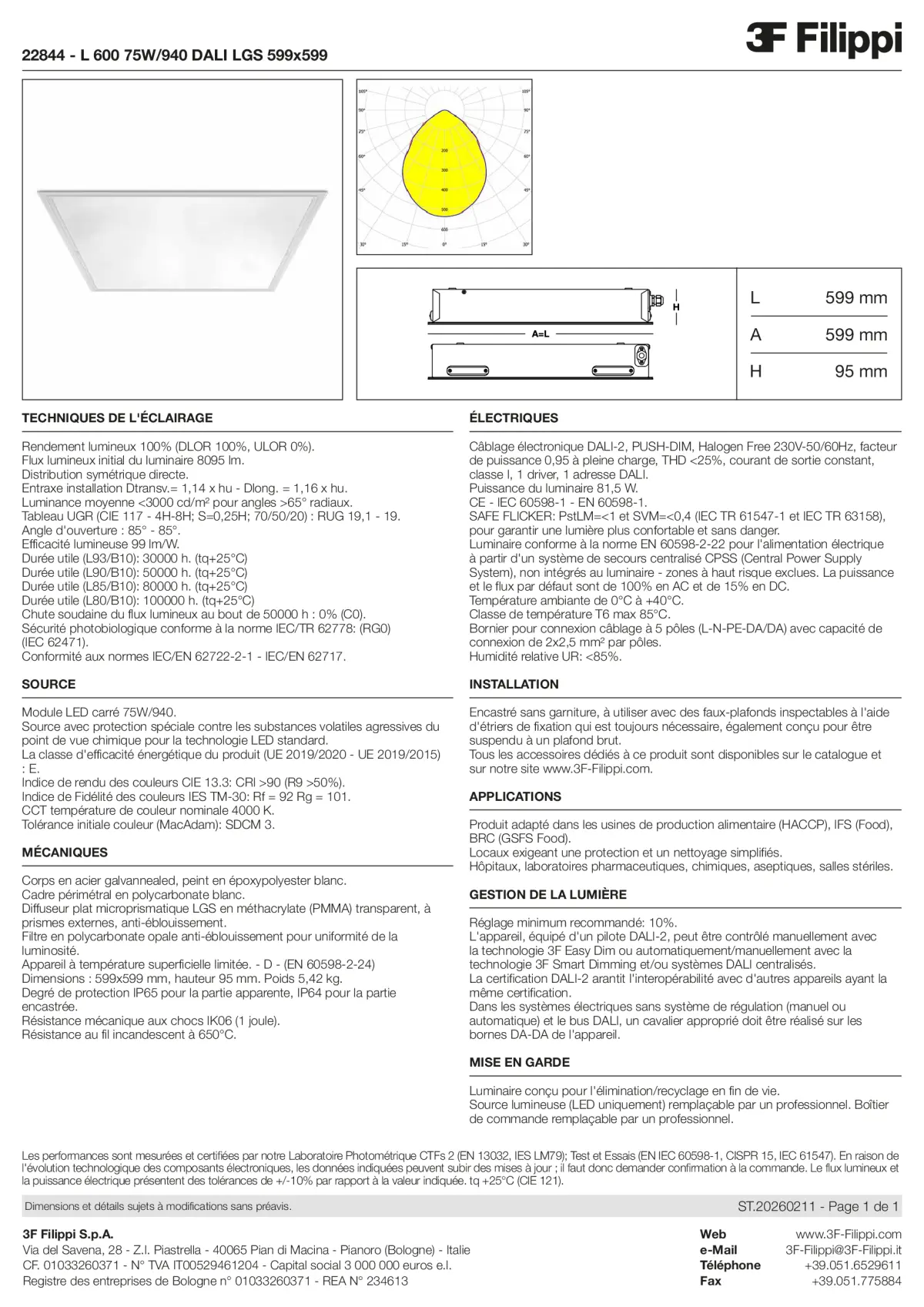 22844 - L 600 75W-940 DALI LGS 599x599 - Datasheet - fr
