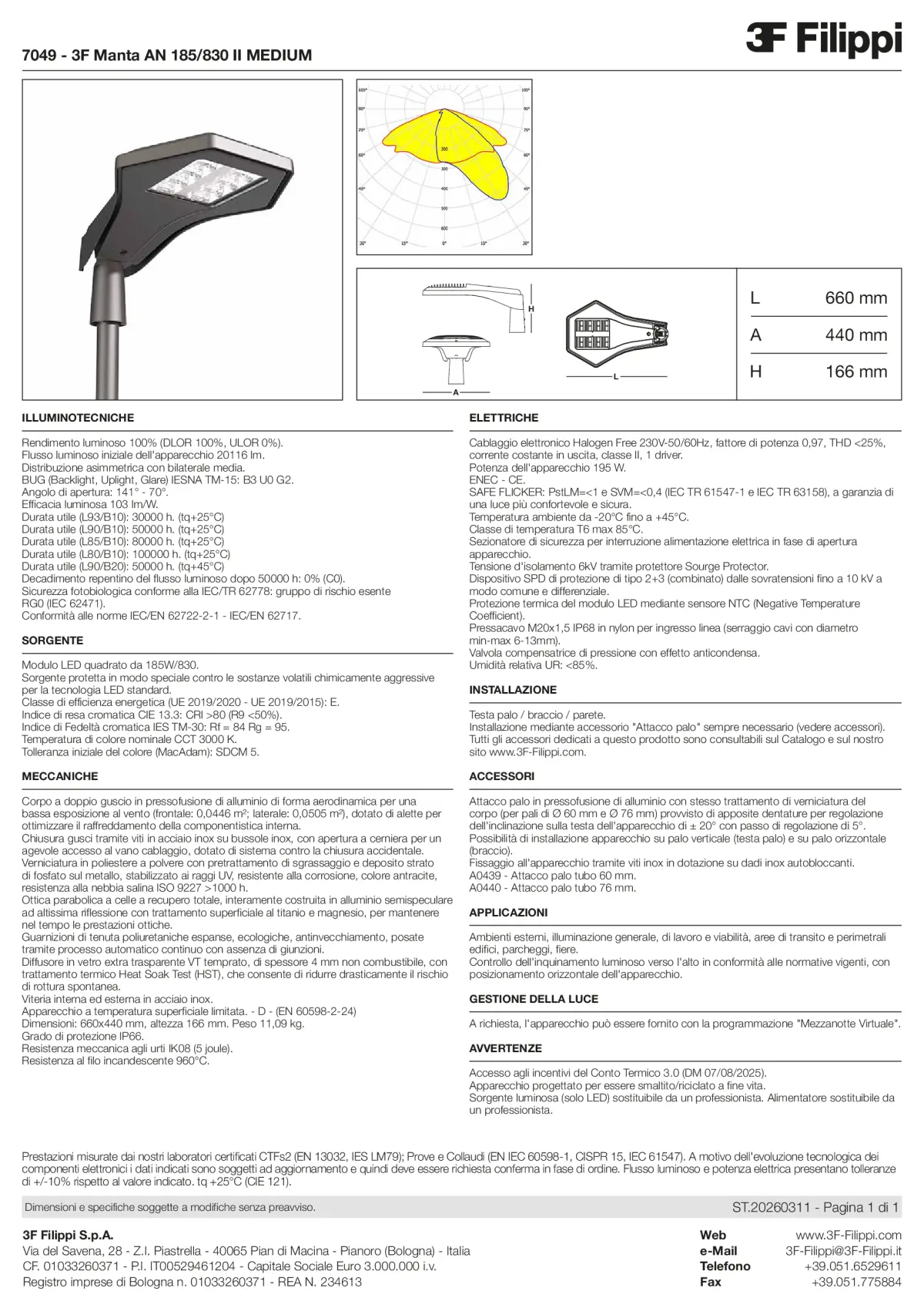 7049 - 3F Manta AN 185-830 II MEDIUM - Datasheet - it