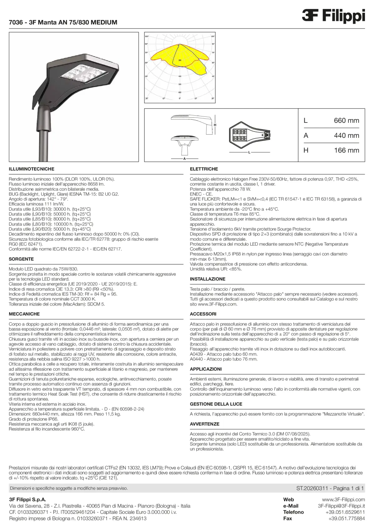 7036 - 3F Manta AN 75-830 MEDIUM - Datasheet - it