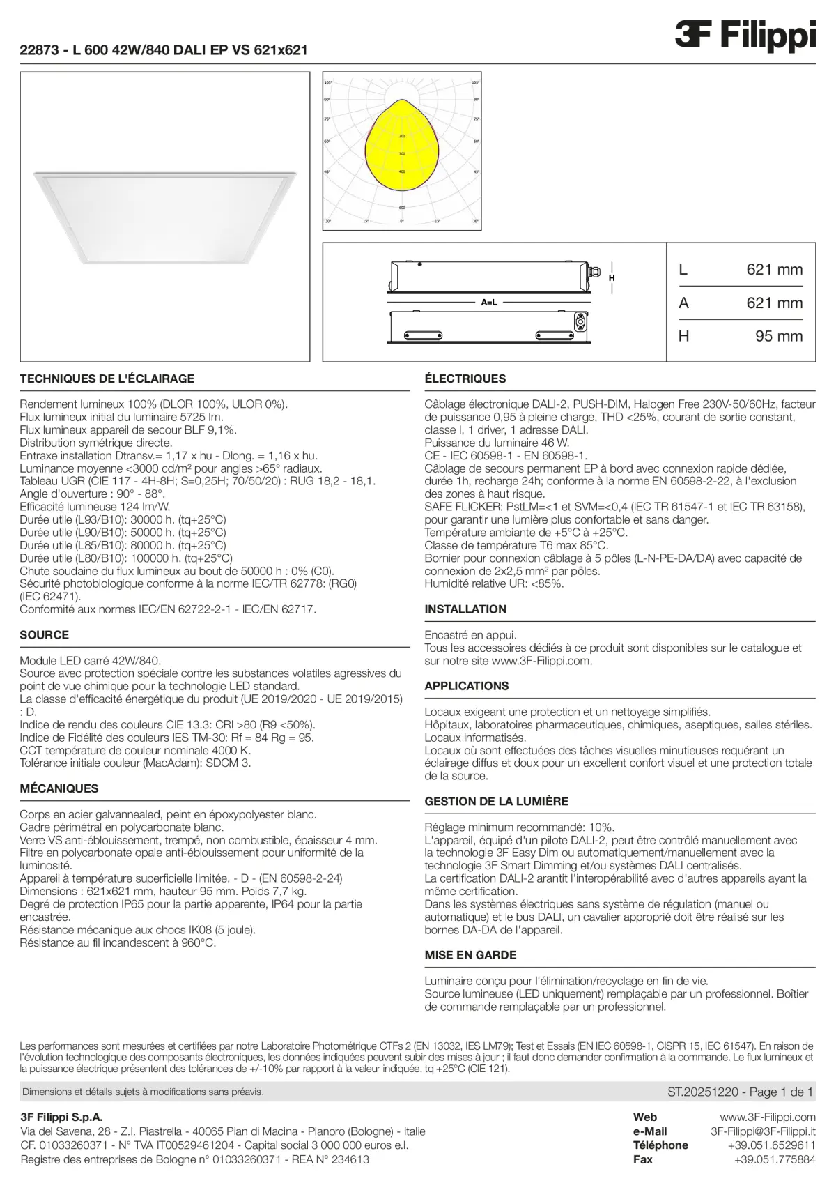 22873 - L 600 42W-840 DALI EP VS 621x621 - Datasheet - fr