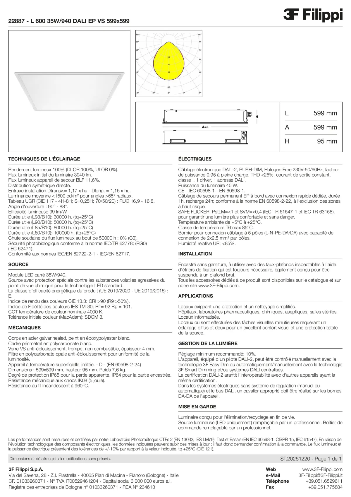 22887 - L 600 35W-940 DALI EP VS 599x599 - Datasheet - fr