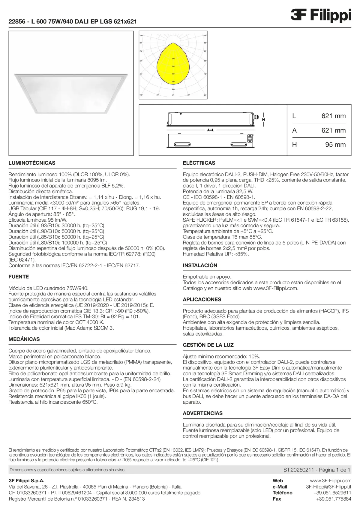 22856 - L 600 75W-940 DALI EP LGS 621x621 - Datasheet - es