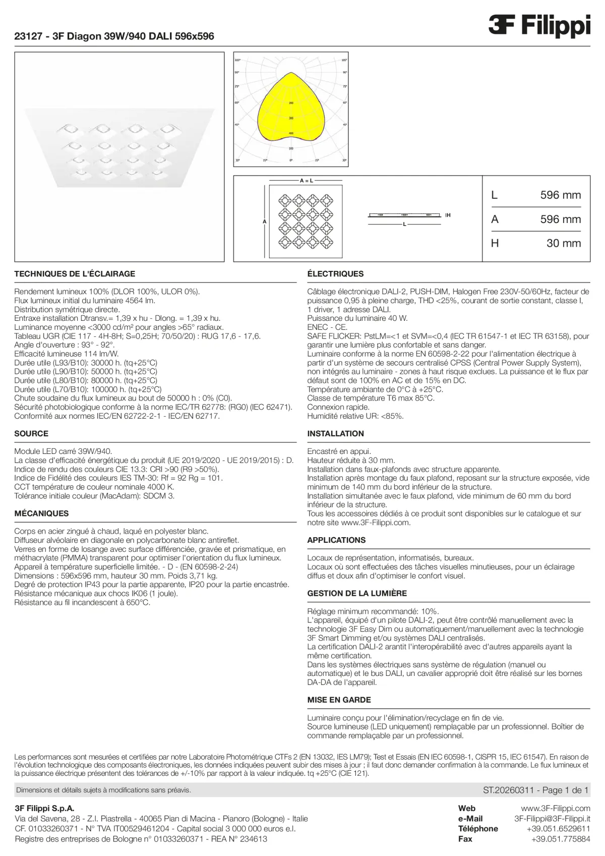 23127 - 3F Diagon 39W-940 DALI 596x596 - Datasheet - fr