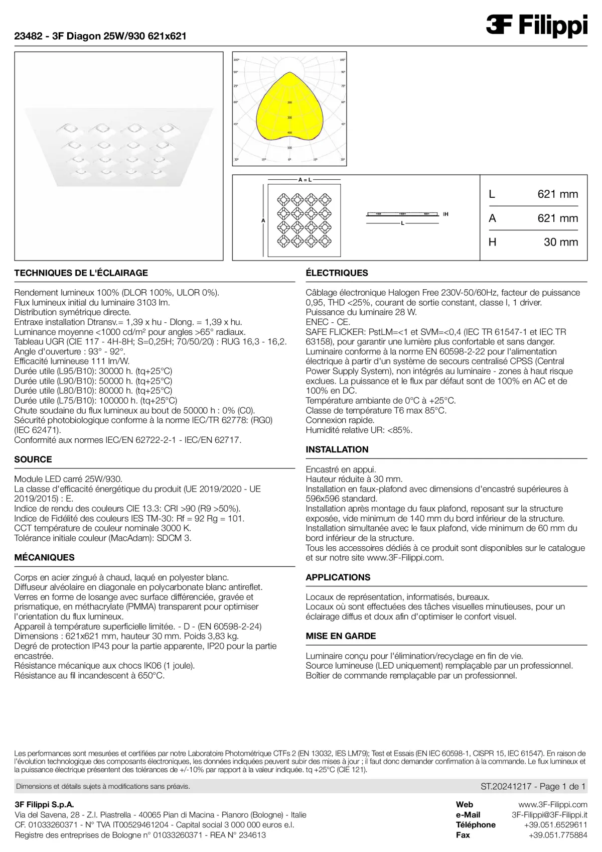 23482 - 3F Diagon 25W-930 621x621 - Datasheet - fr