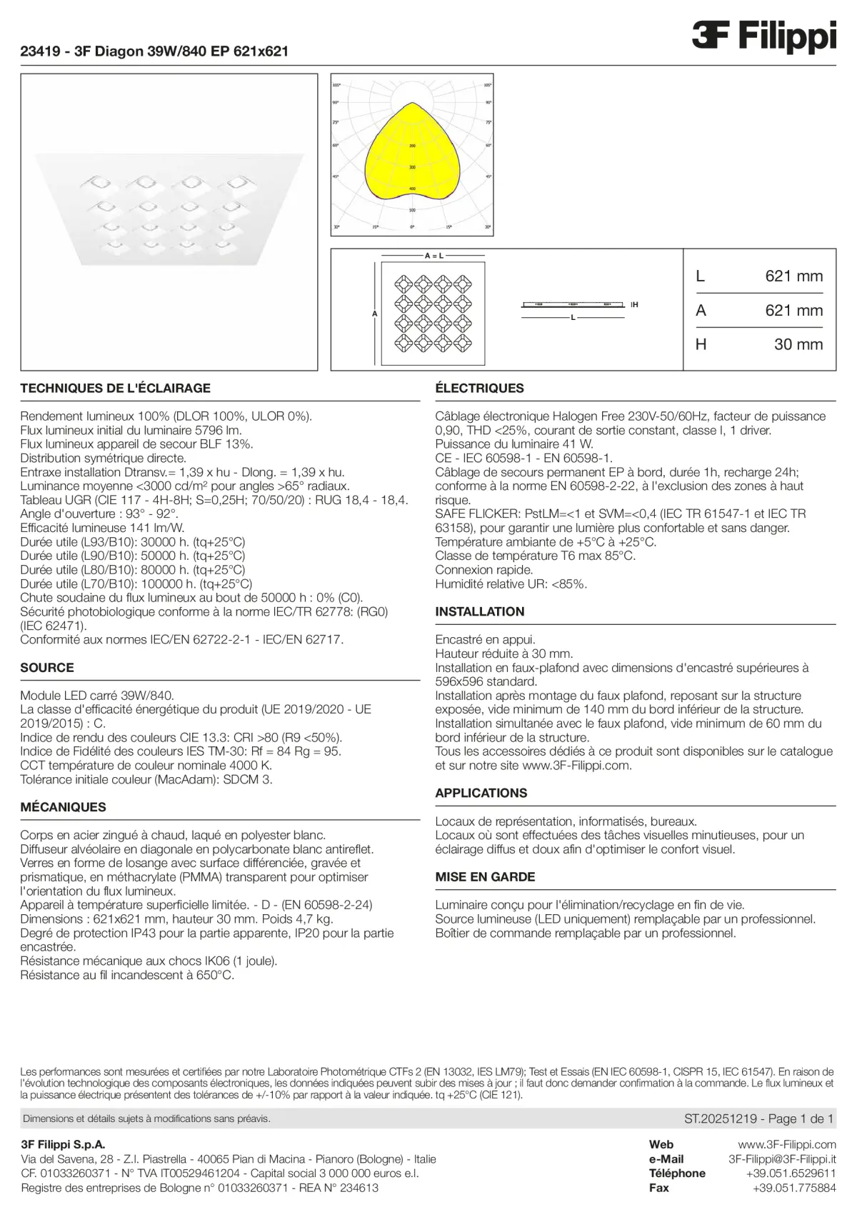 23419 - 3F Diagon 39W-840 EP 621x621 - Datasheet - fr