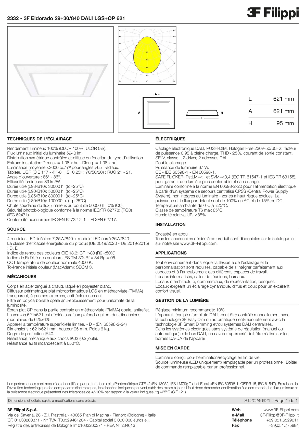 2332 - 3F Eldorado 29+30-840 DALI LGS+OP 621 - Datasheet - fr