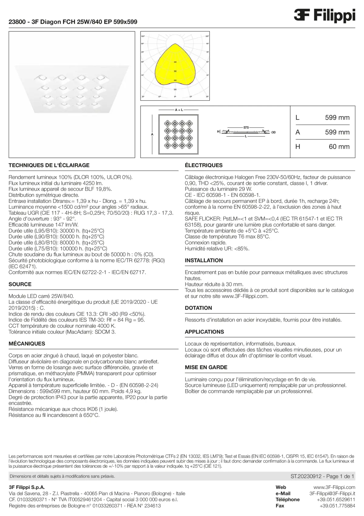 23800 - 3F Diagon FCH 25W-840 EP 599x599 - Datasheet - fr