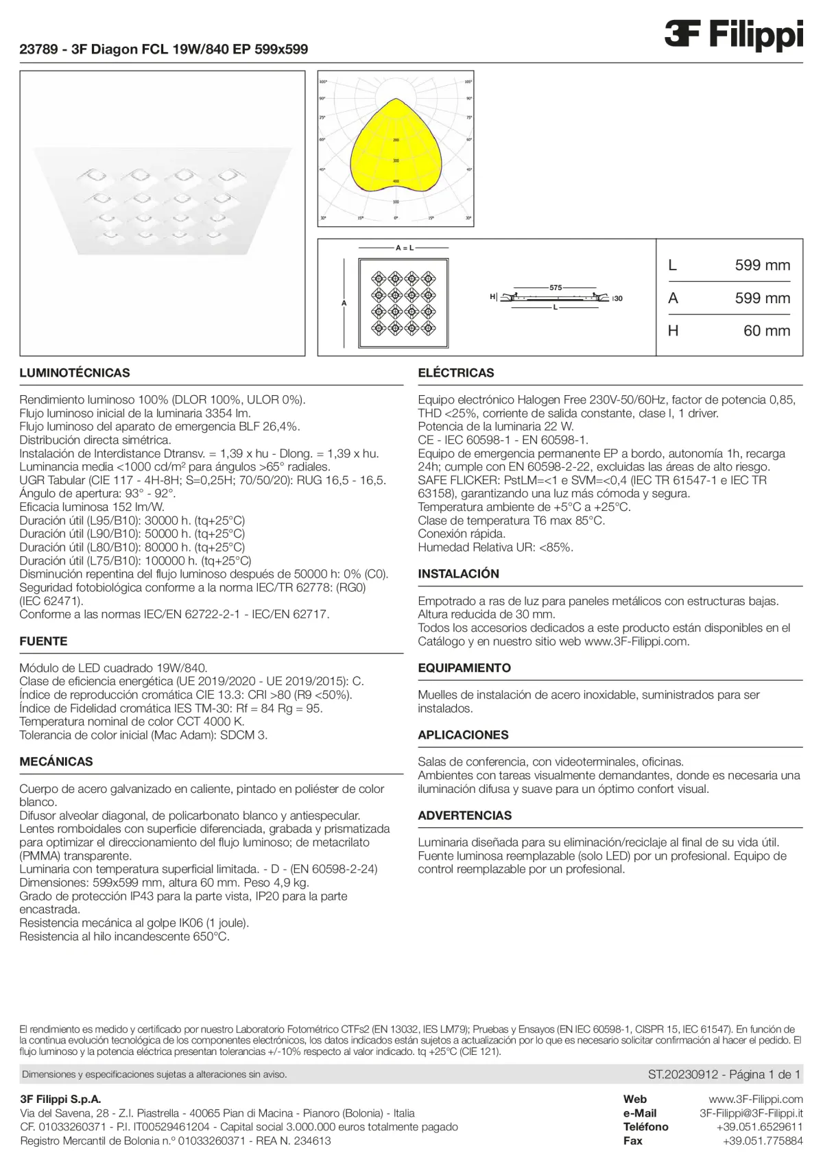 23789 - 3F Diagon FCL 19W-840 EP 599x599 - Datasheet - es