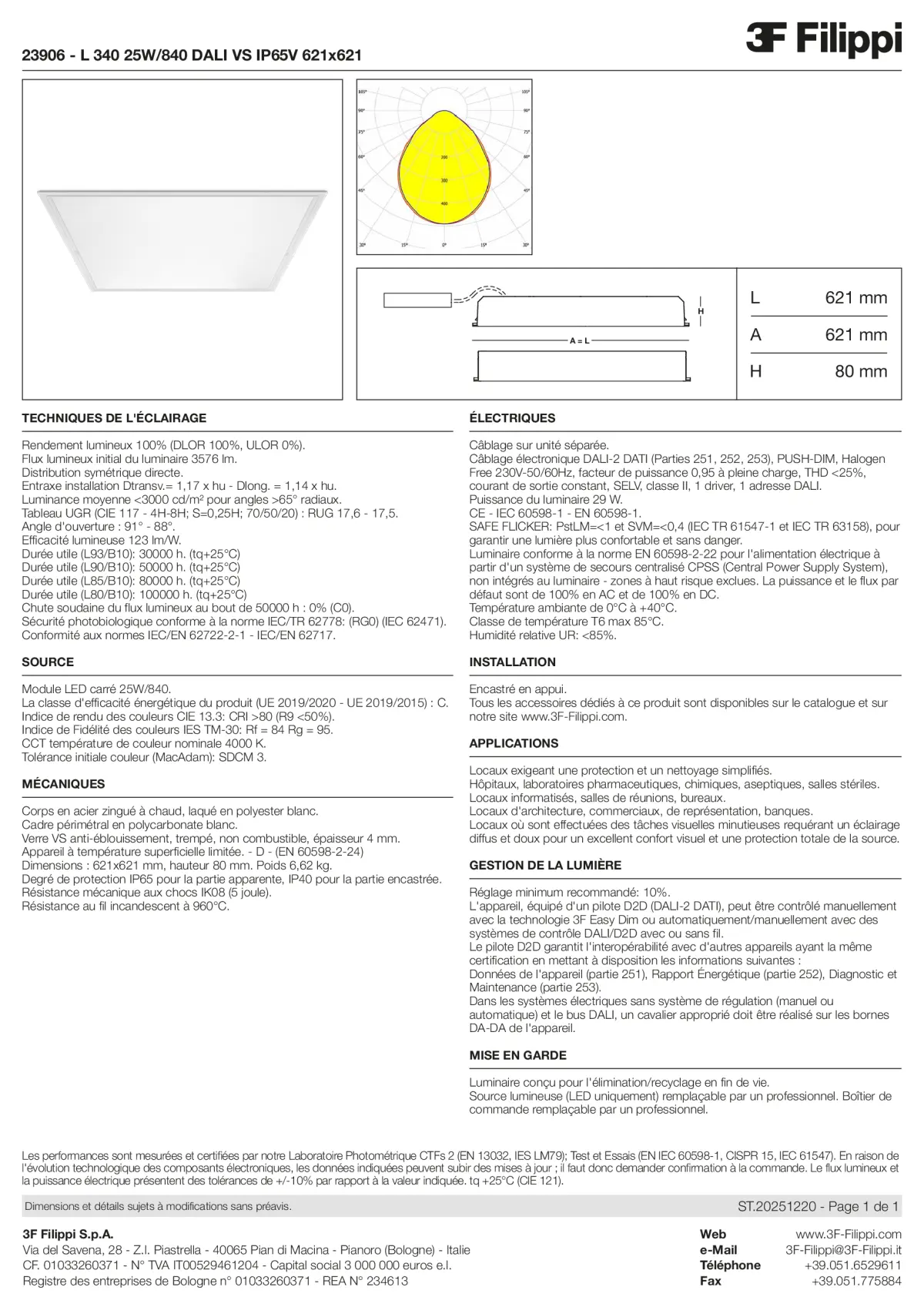 23906 - L 340 25W-840 DALI VS IP65V 621x621 - Datasheet - fr