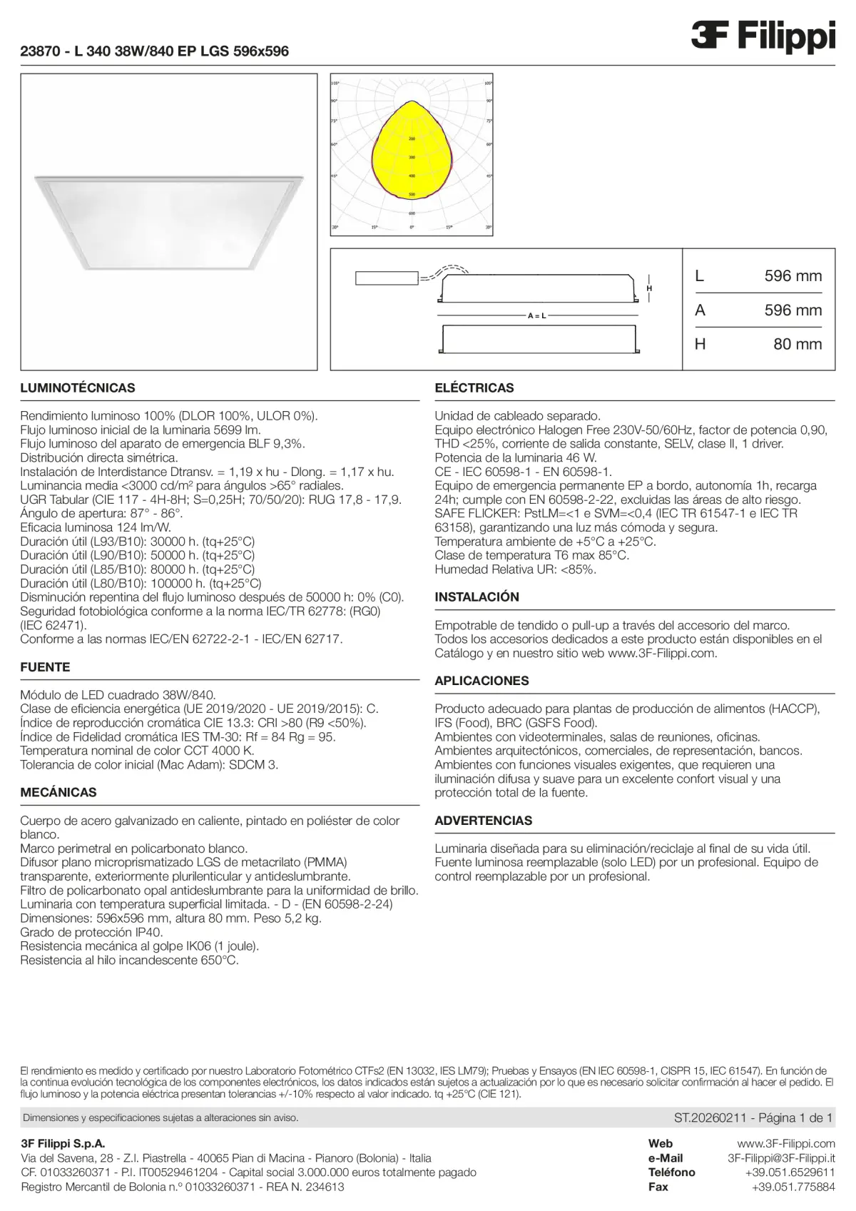 23870 - L 340 38W-840 EP LGS 596x596 - Datasheet - es