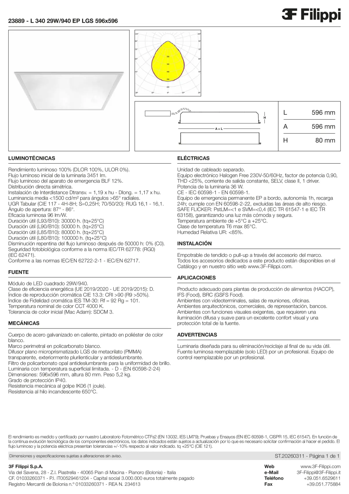 23889 - L 340 29W-940 EP LGS 596x596 - Datasheet - es