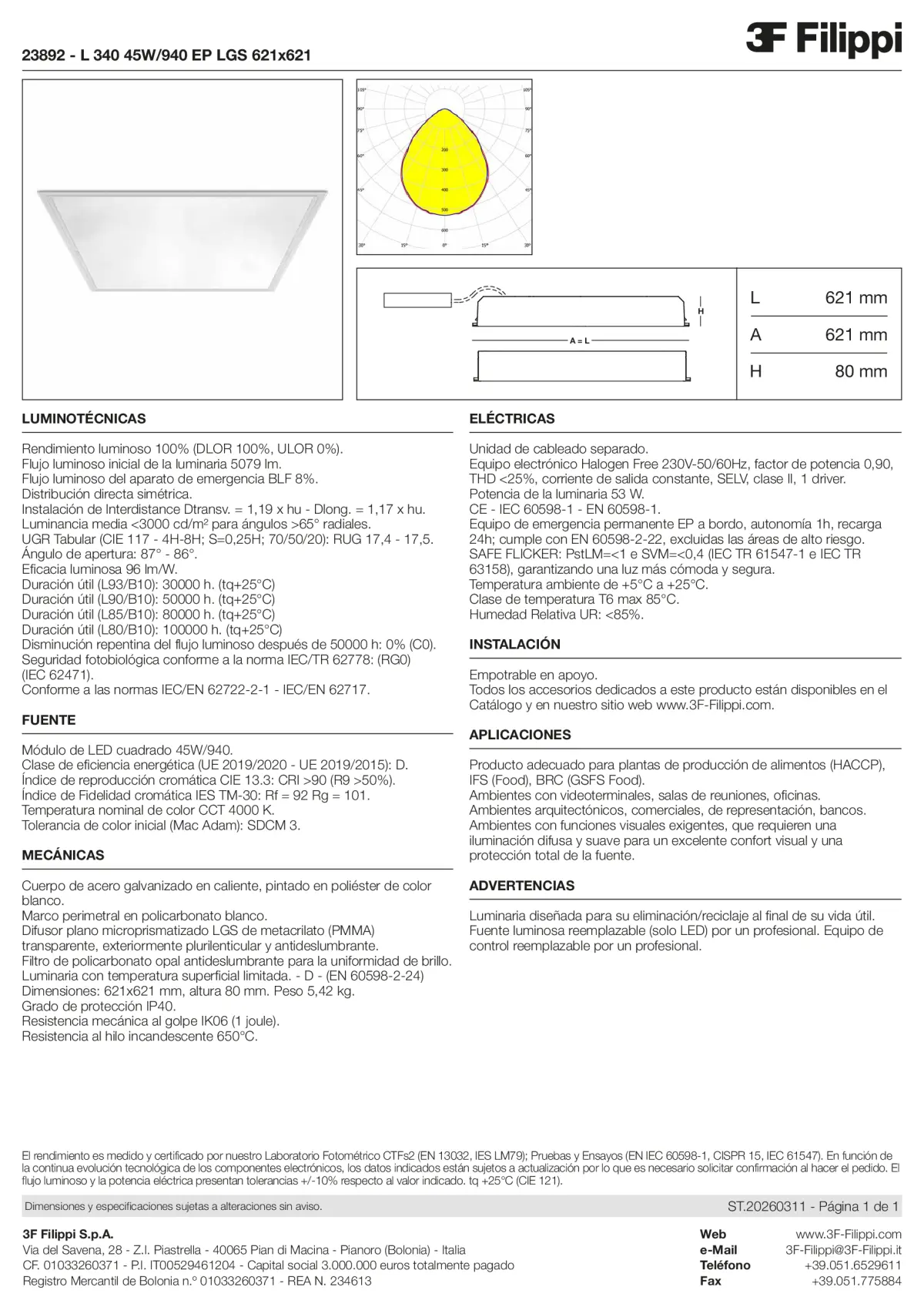 23892 - L 340 45W-940 EP LGS 621x621 - Datasheet - es