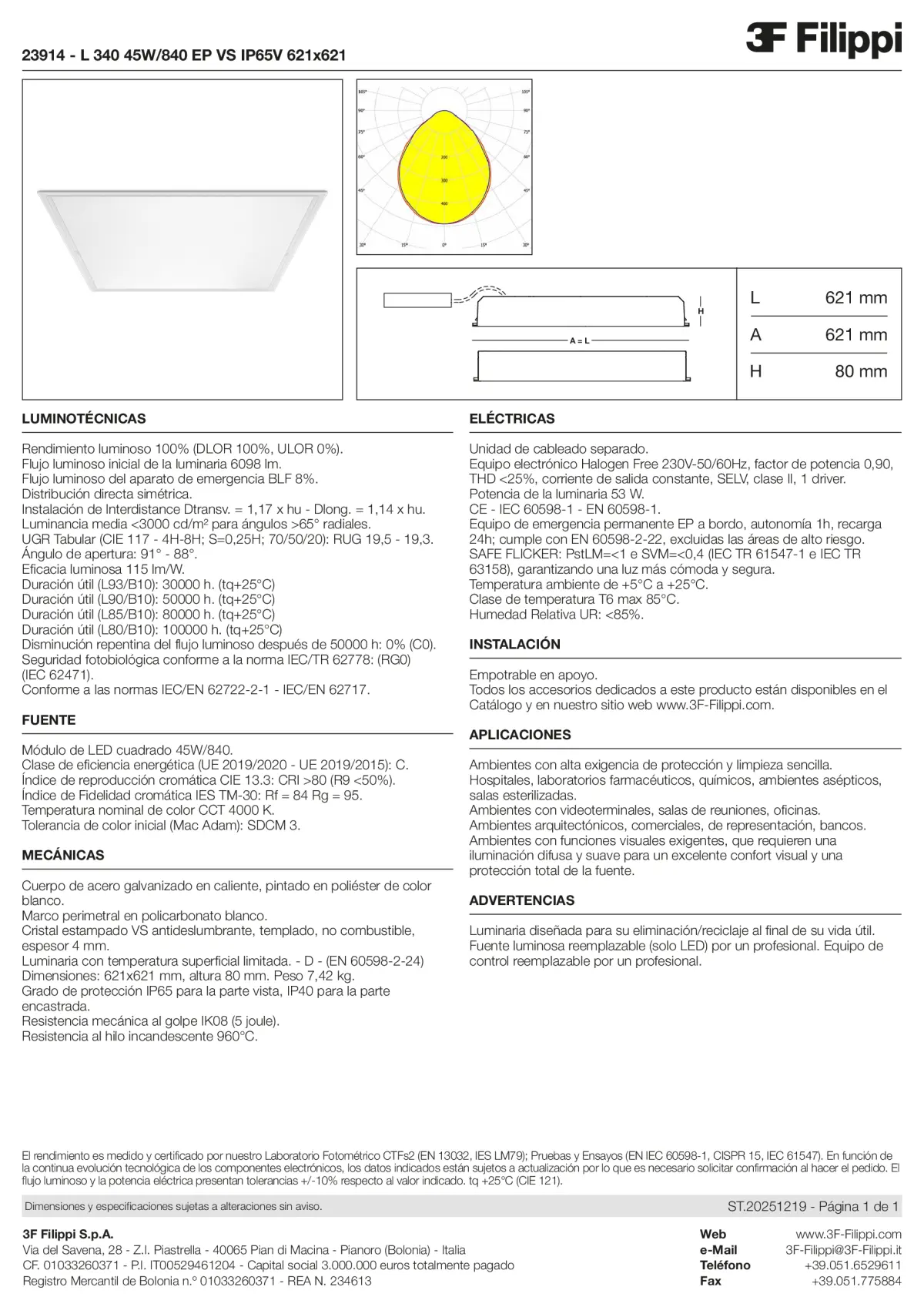 23914 - L 340 45W-840 EP VS IP65V 621x621 - Datasheet - es