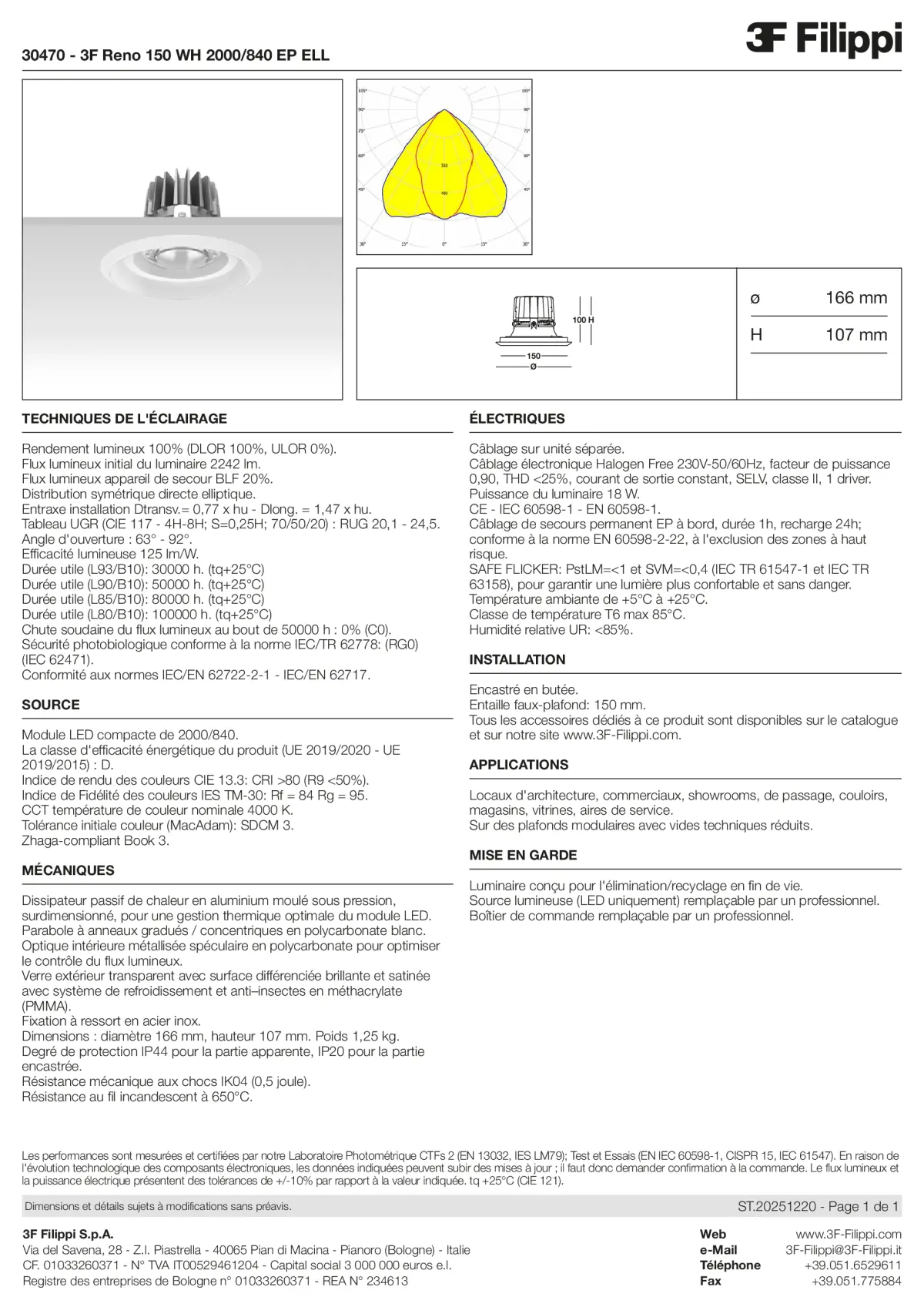 30470 - 3F Reno 150 WH 2000-840 EP ELL - Datasheet - fr