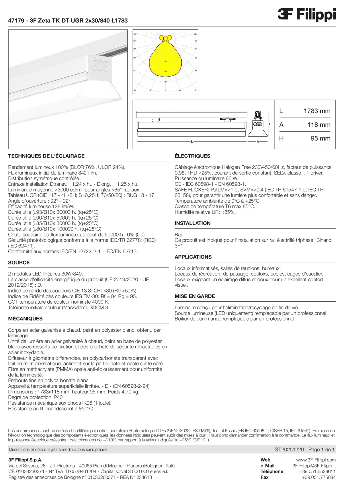 47179 - 3F Zeta TK DT UGR 2x30-840 L1783 - Datasheet - fr