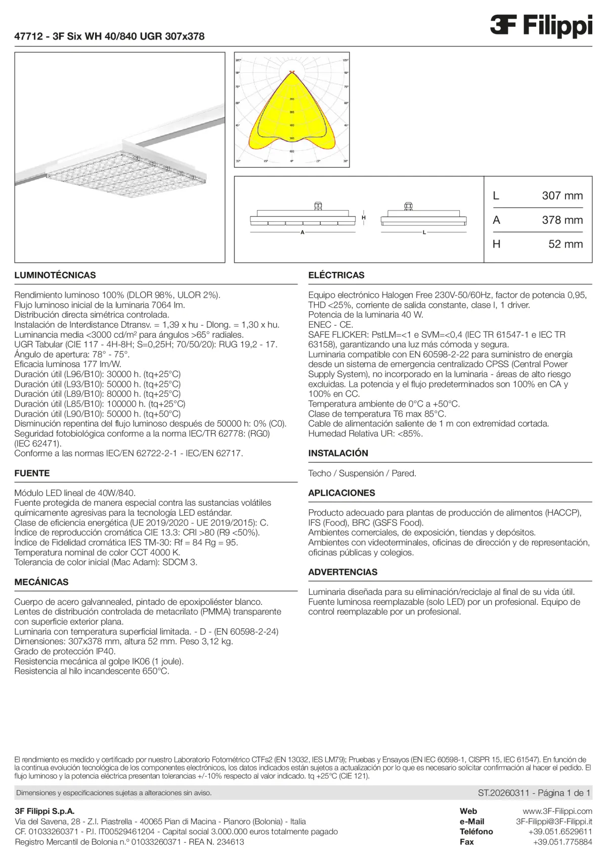 47712 - 3F Six WH 40-840 UGR 307x378 - Datasheet - es