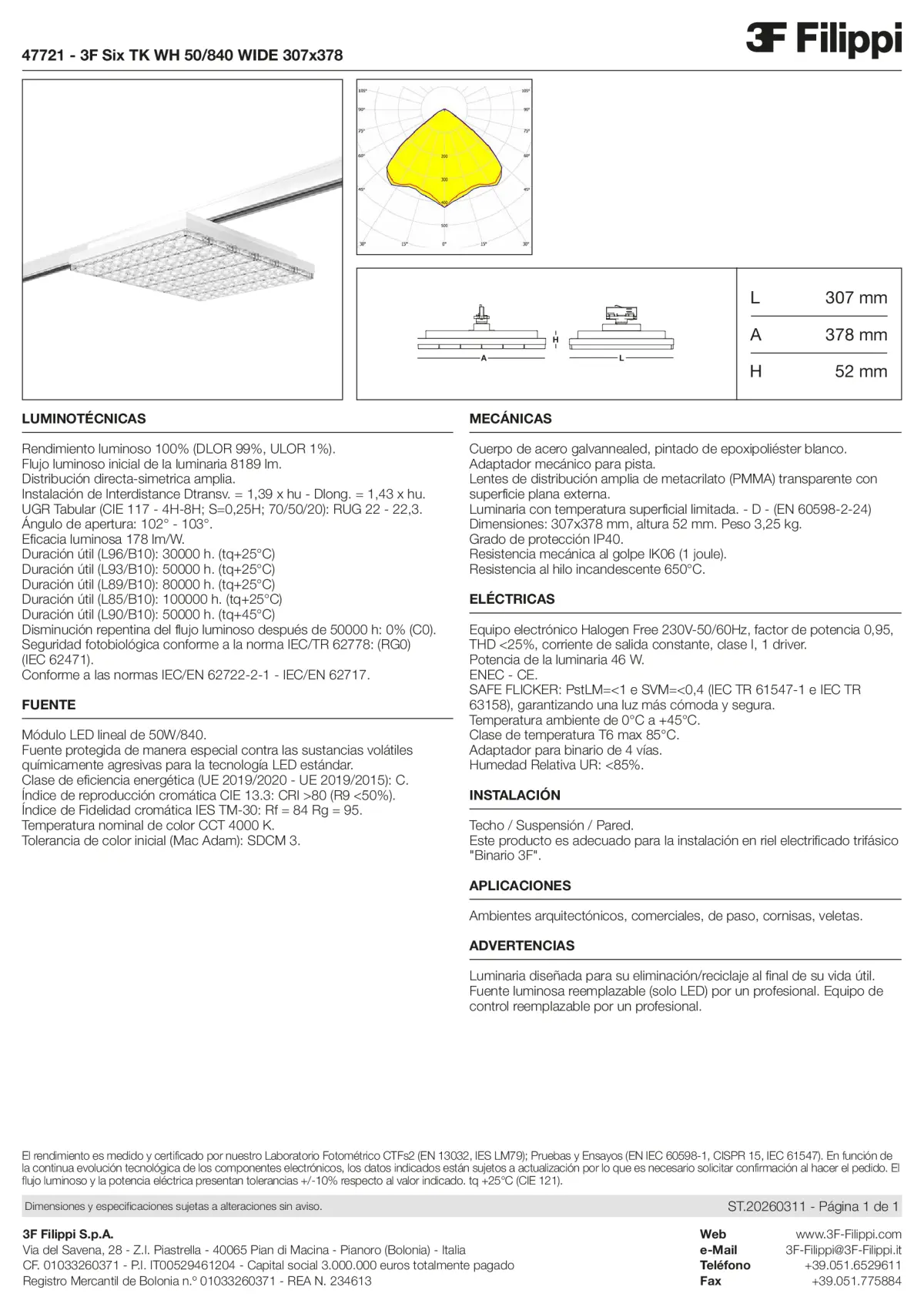 47721 - 3F Six TK WH 50-840 WIDE 307x378 - Datasheet - es