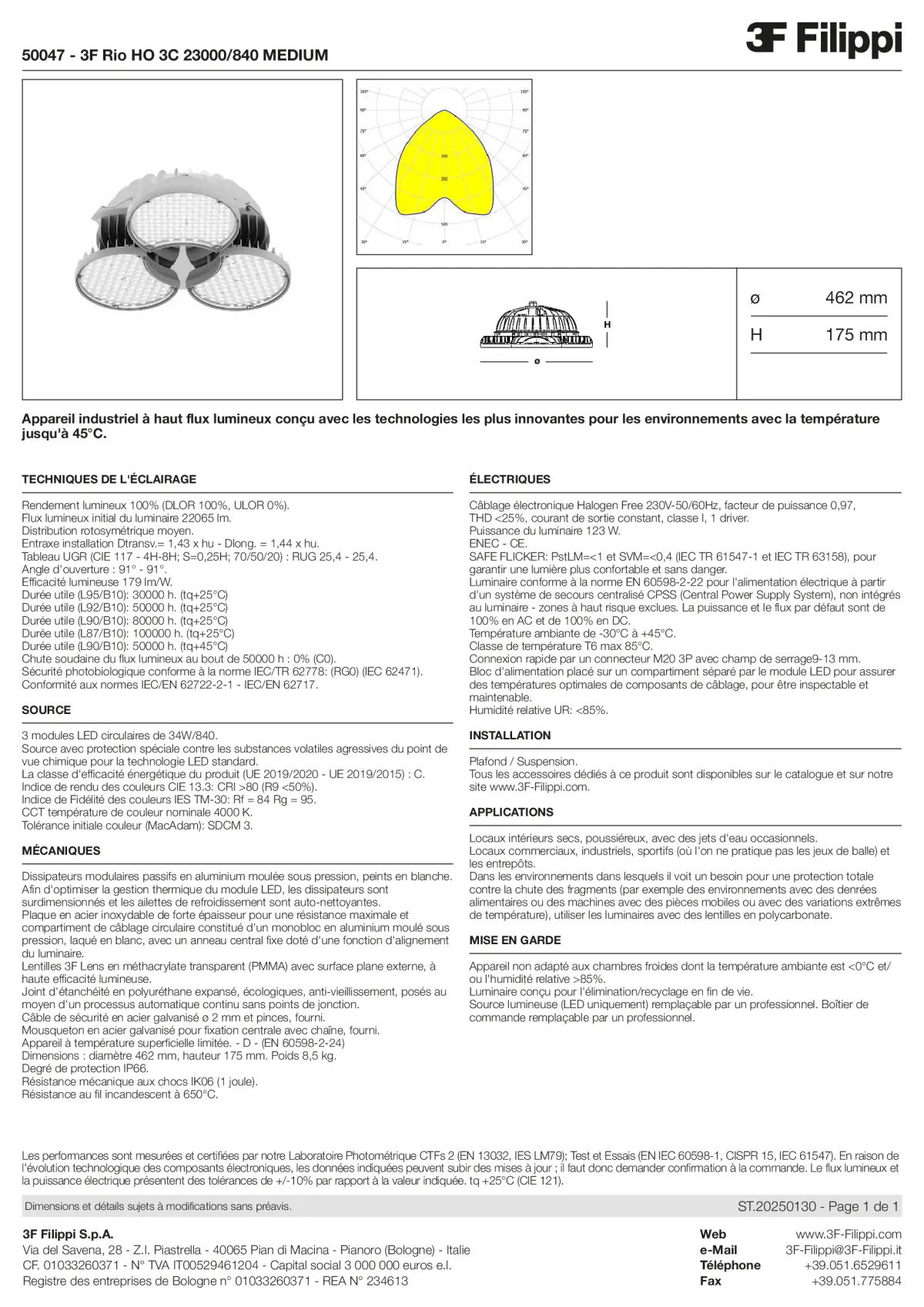 50047 - 3F Rio HO 3C 23000-840 MEDIUM - Datasheet - fr
