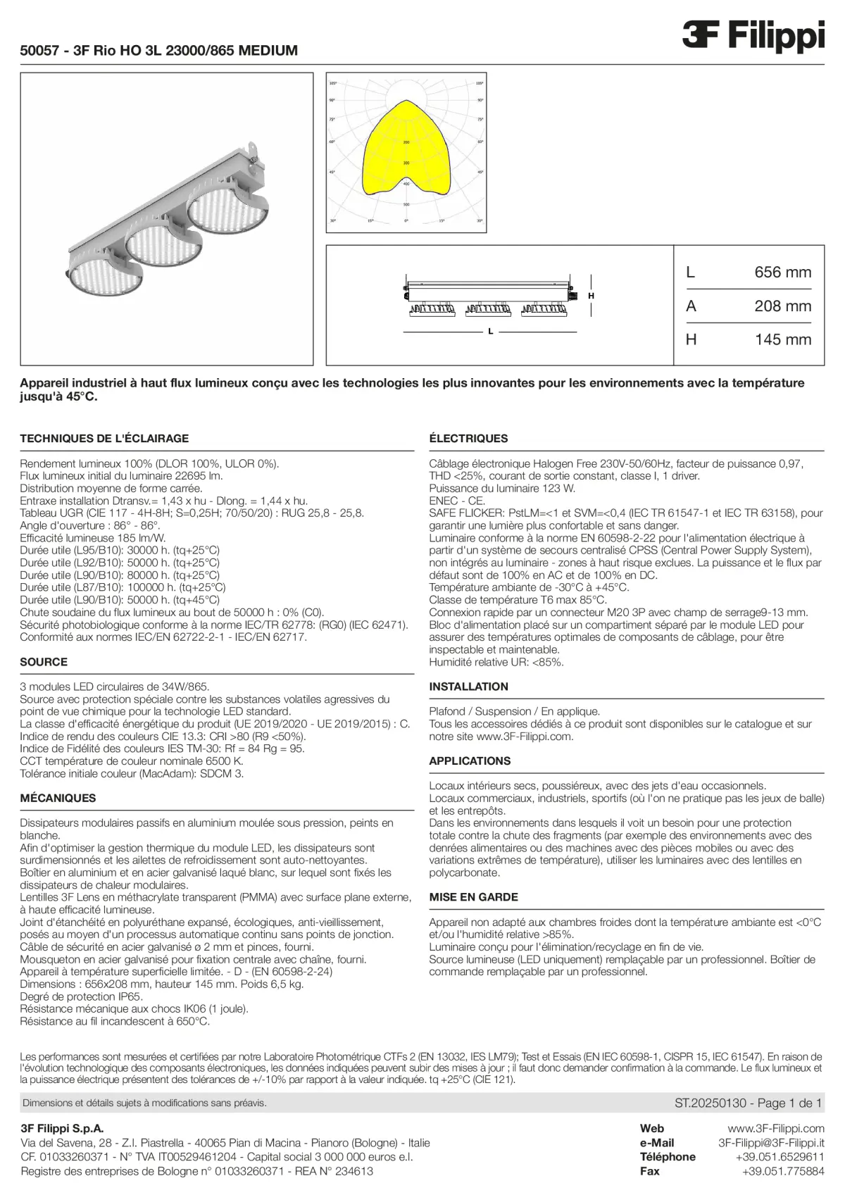 50057 - 3F Rio HO 3L 23000-865 MEDIUM - Datasheet - fr