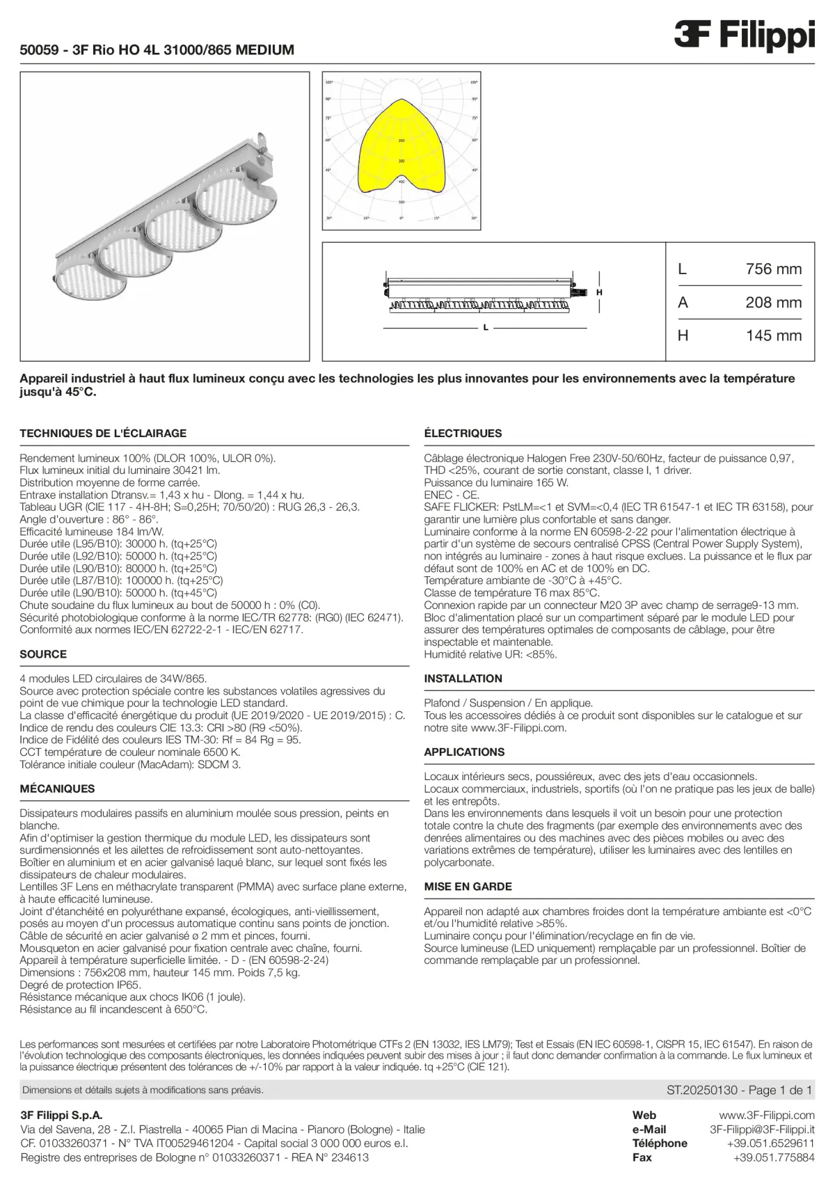 50059 - 3F Rio HO 4L 31000-865 MEDIUM - Datasheet - fr