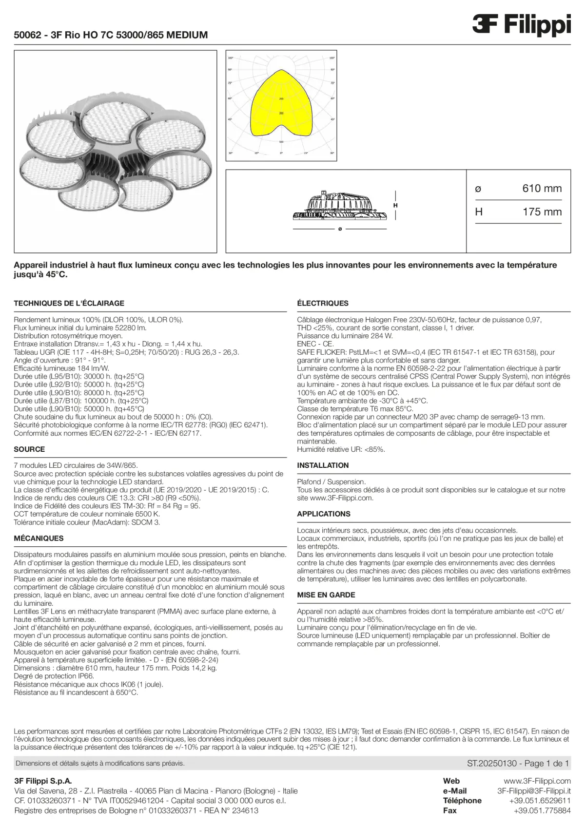 50062 - 3F Rio HO 7C 53000-865 MEDIUM - Datasheet - fr