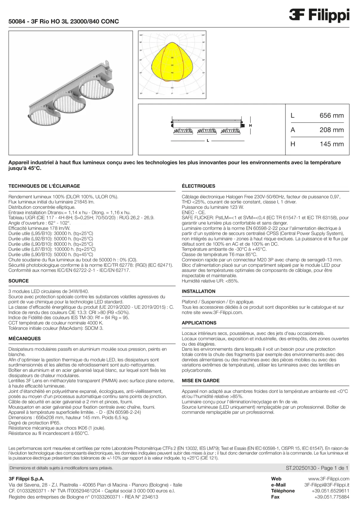 50084 - 3F Rio HO 3L 23000-840 CONC - Datasheet - fr