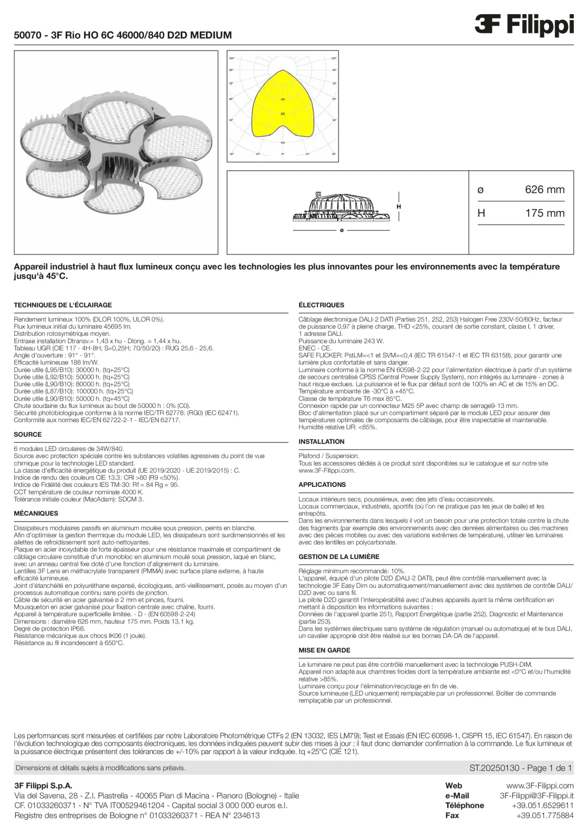 50070 - 3F Rio HO 6C 46000-840 D2D MEDIUM - Datasheet - fr