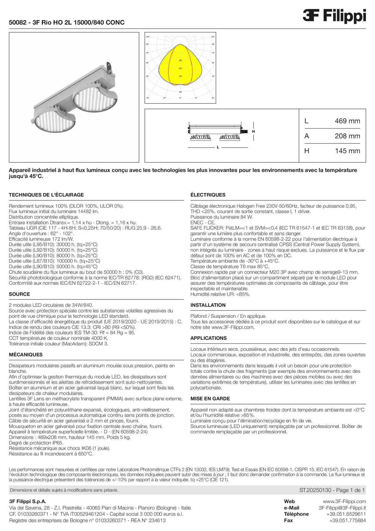 50082 - 3F Rio HO 2L 15000-840 CONC - Datasheet - fr