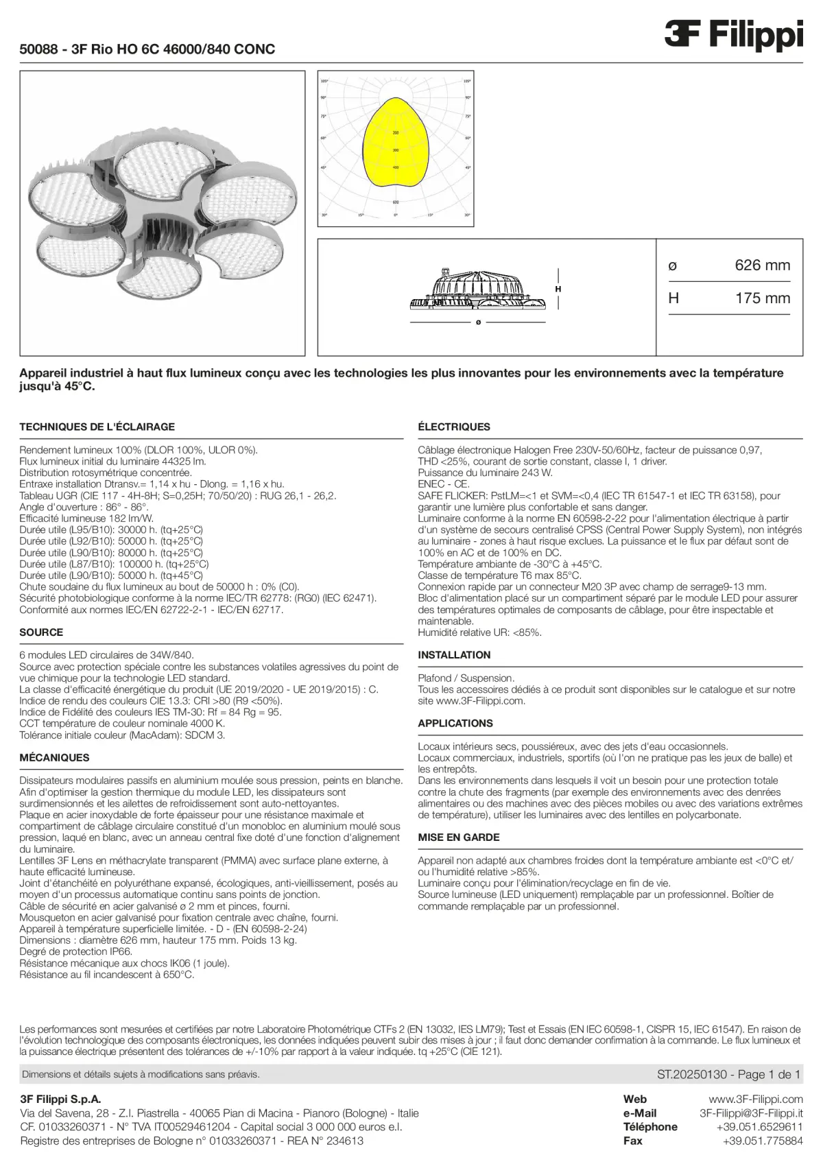 50088 - 3F Rio HO 6C 46000-840 CONC - Datasheet - fr