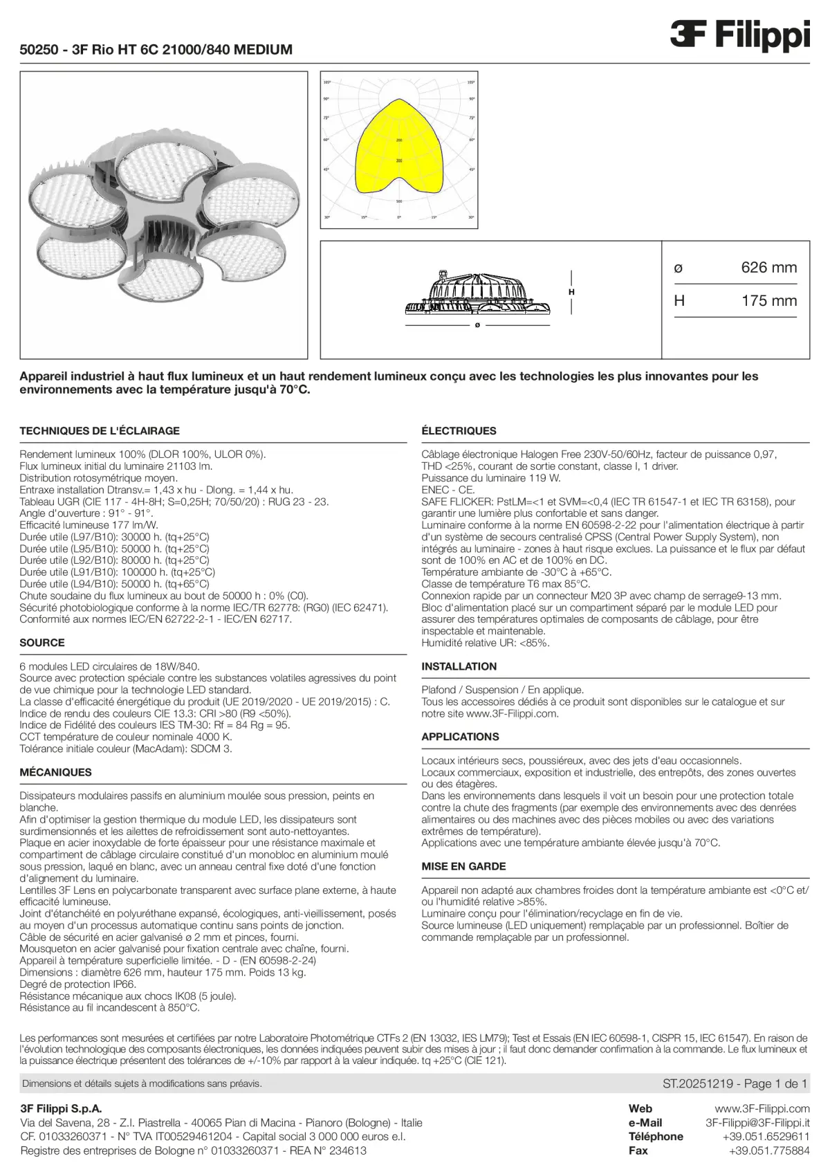 50250 - 3F Rio HT 6C 21000-840 MEDIUM - Datasheet - fr