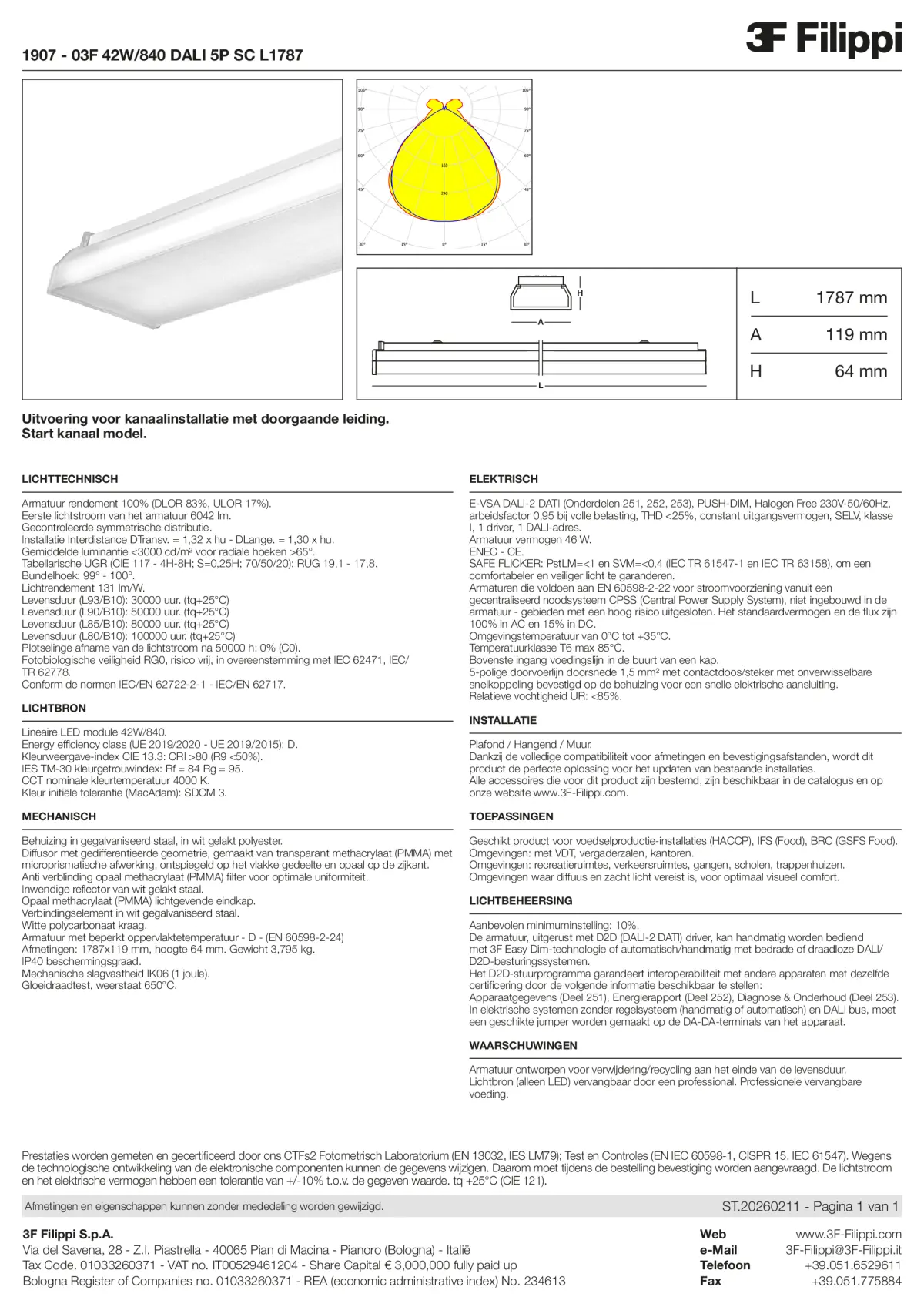 1907 - 03F 42W-840 DALI 5P SC L1787 - Datasheet - nl