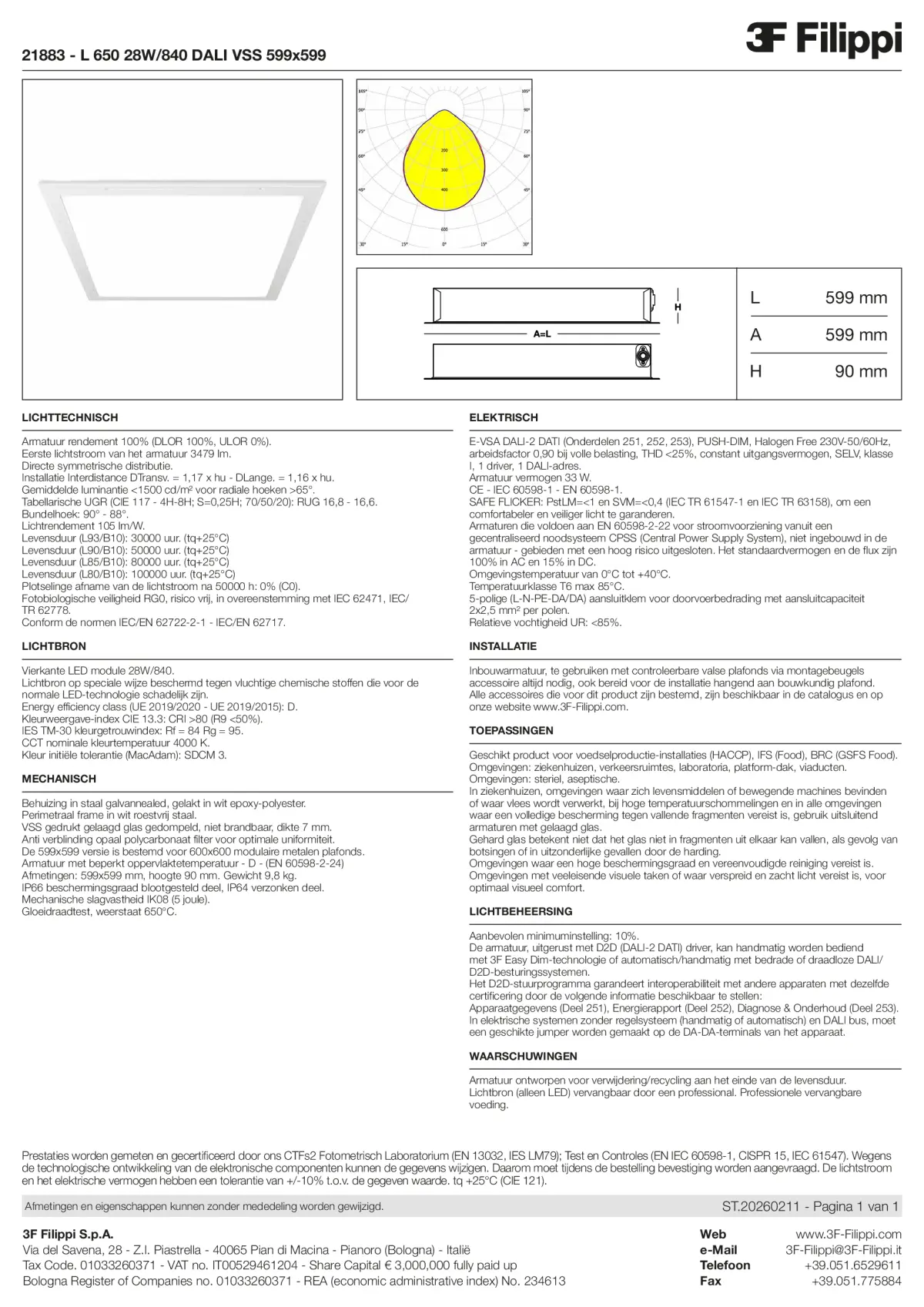21883 - L 650 28W-840 DALI VSS 599x599 - Datasheet - nl