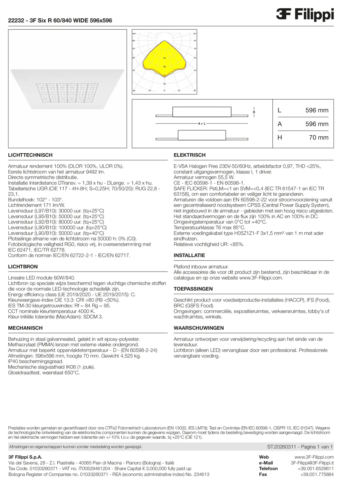 22232 - 3F Six R 60-840 WIDE 596x596 - Datasheet - nl