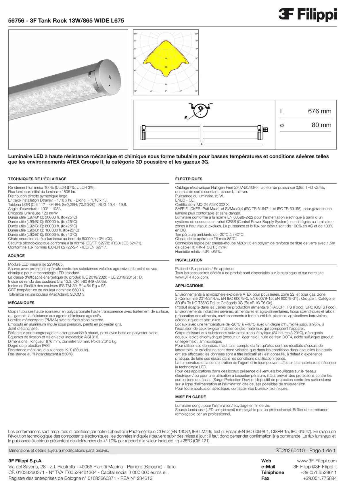 56756 - 3F Tank Rock 13W-865 WIDE L675 - Datasheet - fr