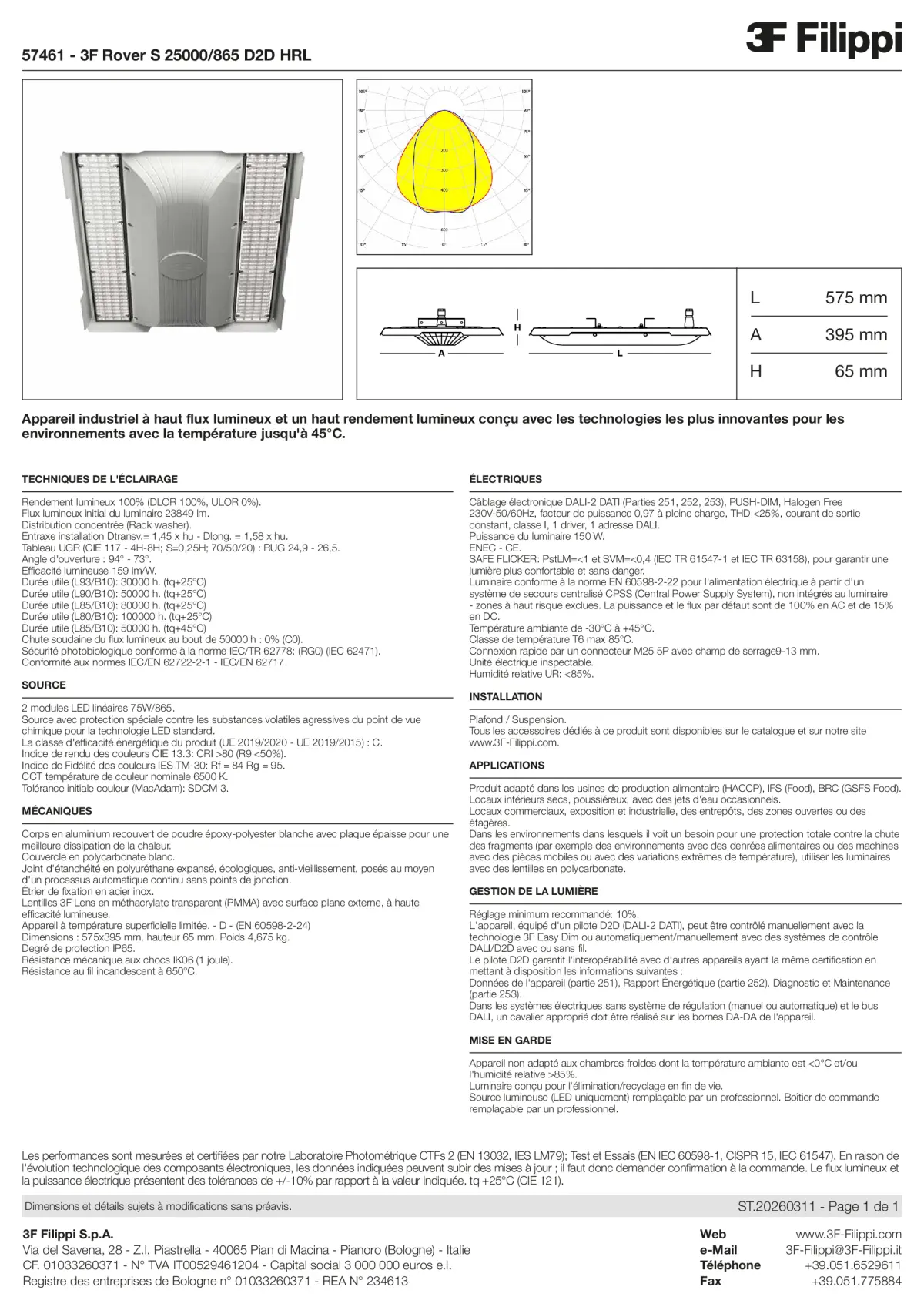 57461 - 3F Rover S 25000-865 D2D HRL - Datasheet - fr