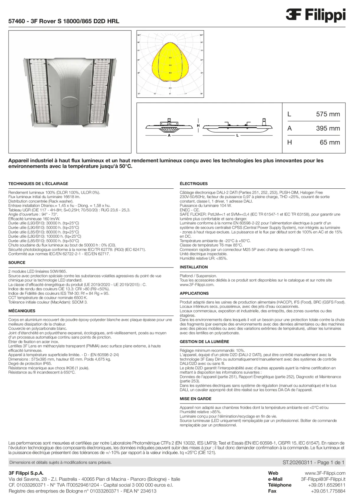 57460 - 3F Rover S 18000-865 D2D HRL - Datasheet - fr