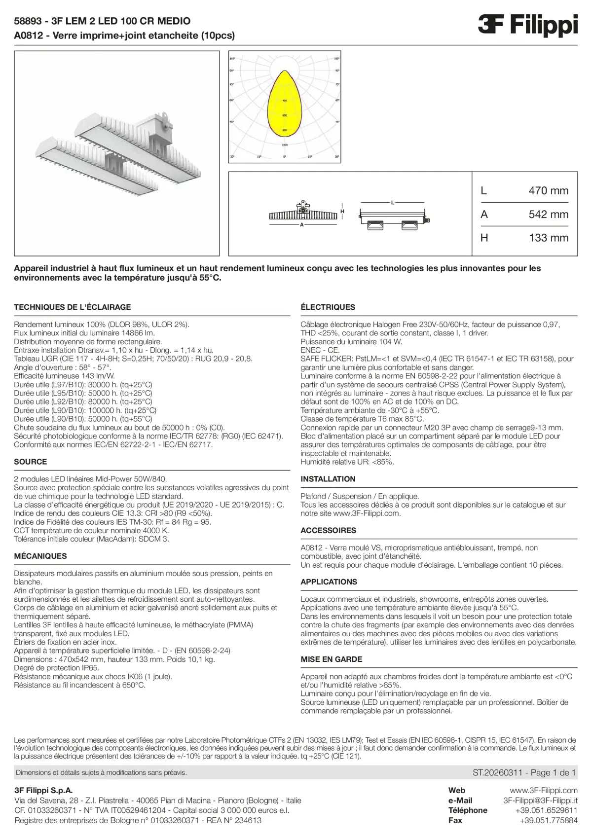 58893+A0812 - 3F LEM 2 LED 100 CR MEDIO + VS - Datasheet - fr