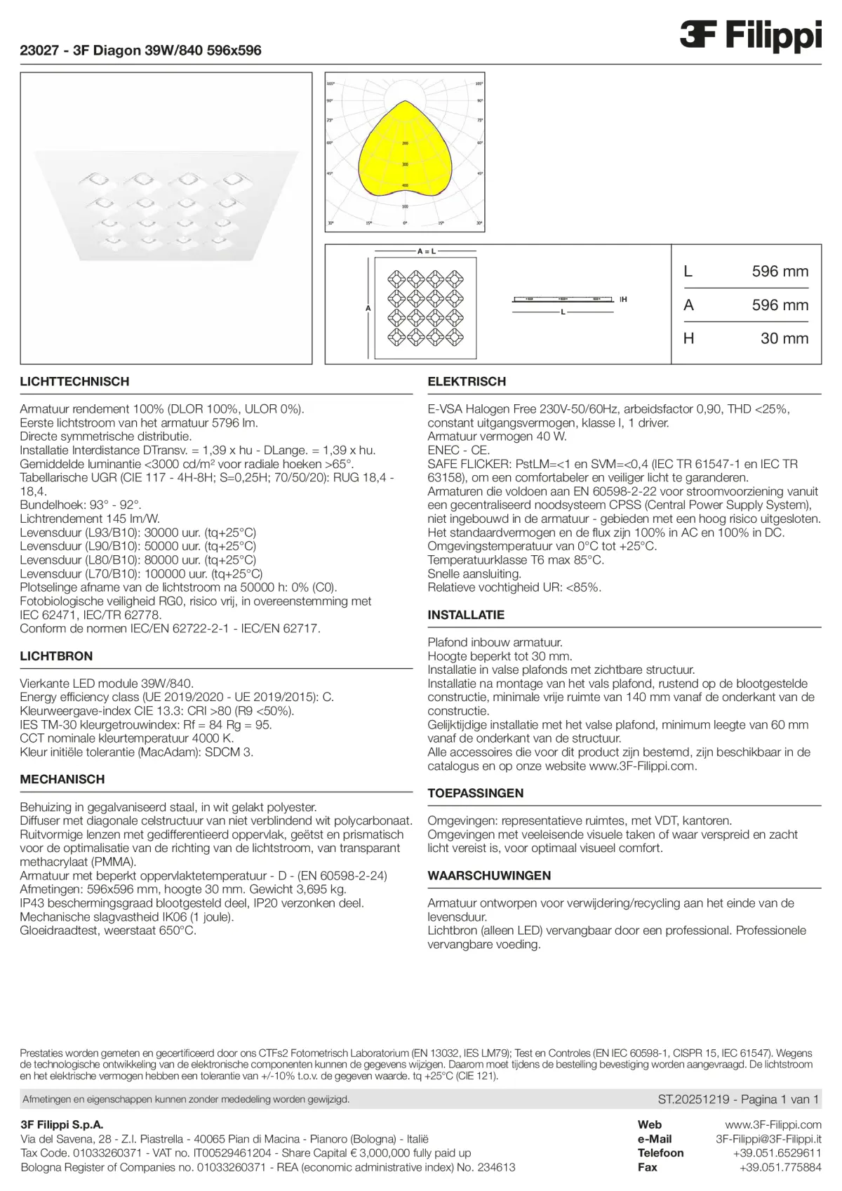 23027 - 3F Diagon 39W-840 596x596 - Datasheet - nl