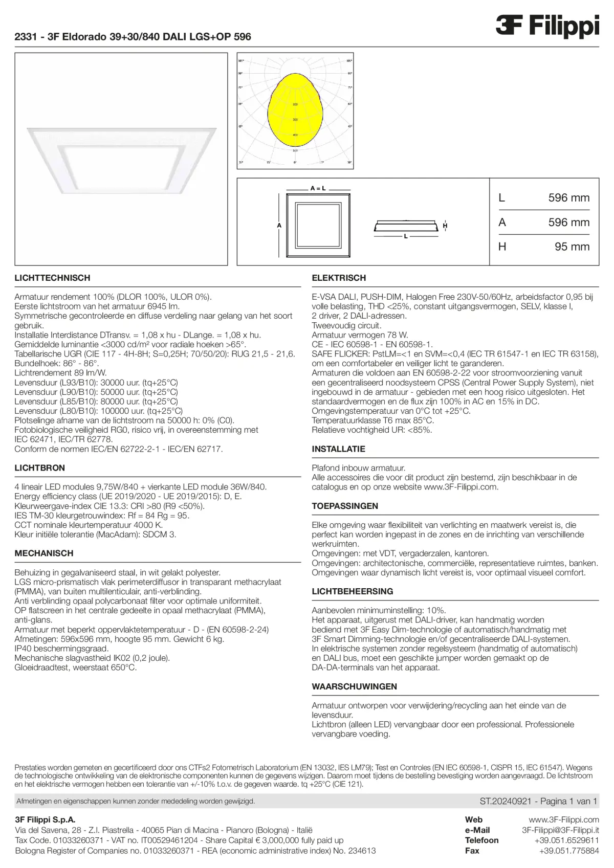 2331 - 3F Eldorado 39+30-840 DALI LGS+OP 596 - Datasheet - nl
