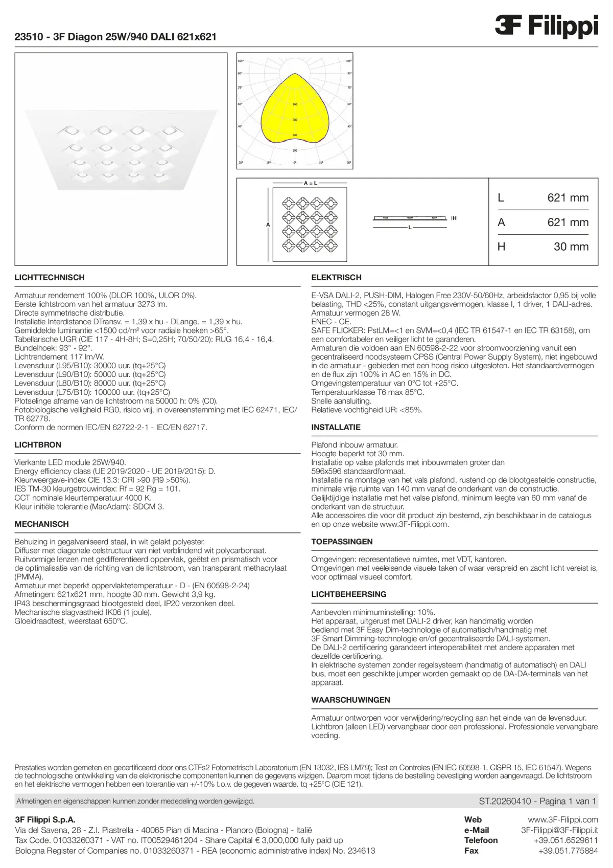 23510 - 3F Diagon 25W-940 DALI 621x621 - Datasheet - nl