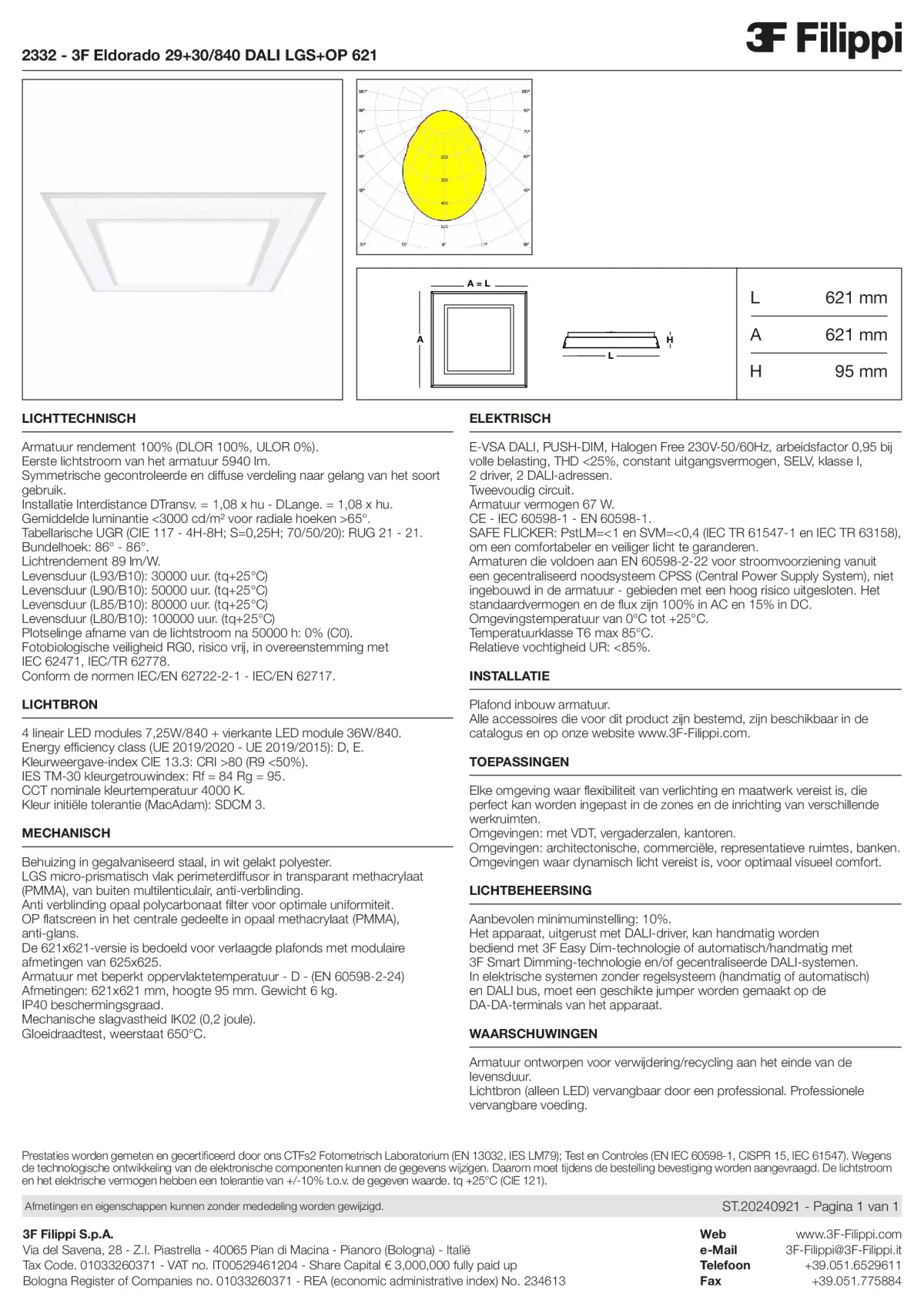 2332 - 3F Eldorado 29+30-840 DALI LGS+OP 621 - Datasheet - nl