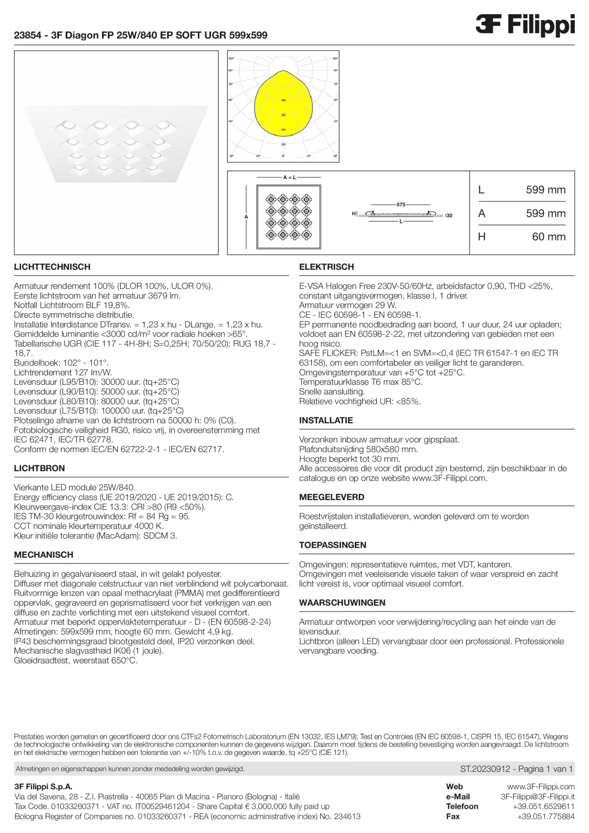 23854 - 3F Diagon FP 25W-840 EP SOFT UGR 599x599 - Datasheet - nl