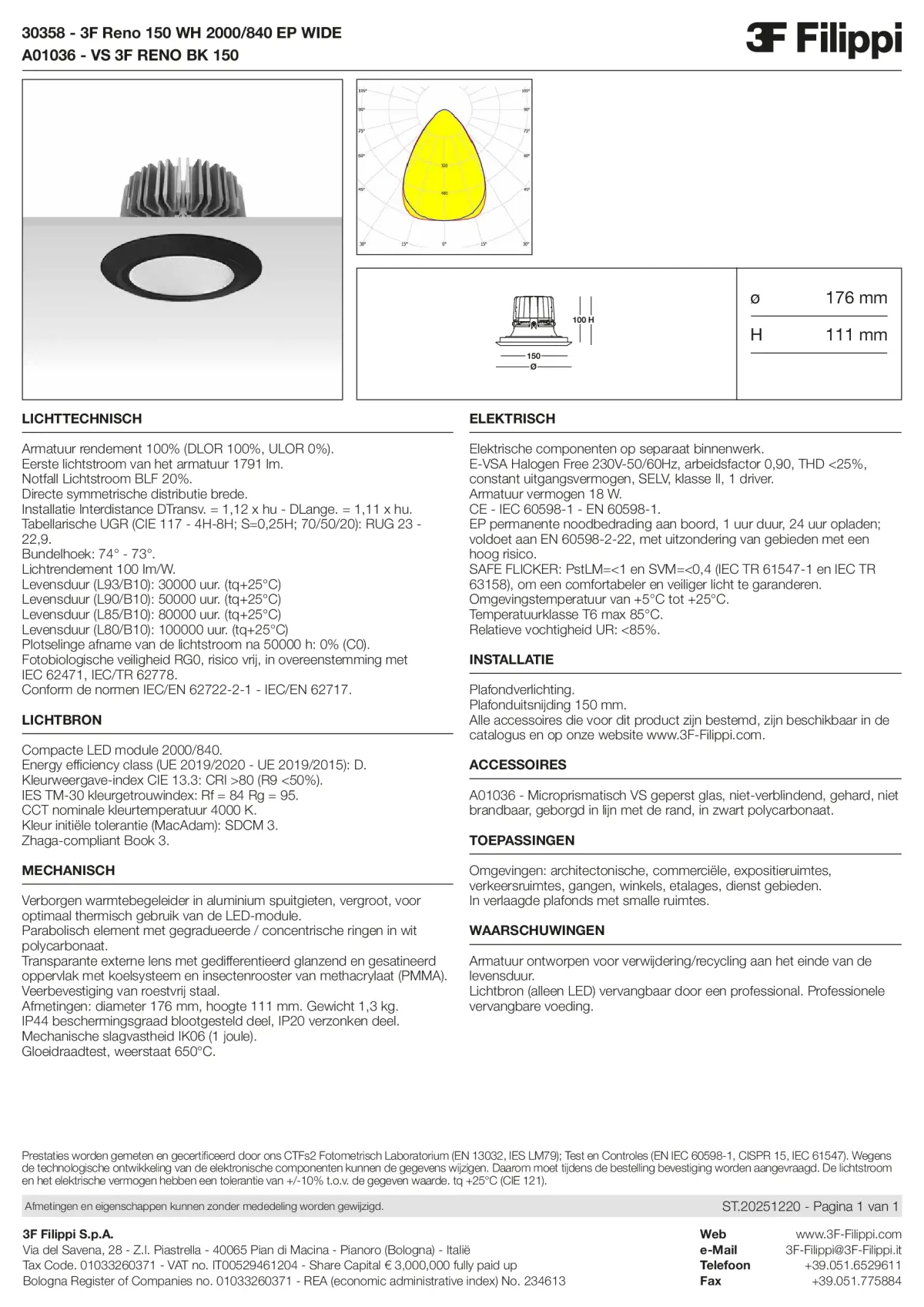 30358+A01036 - 3F Reno 150 WH 2000-840 EP WIDE + VS BK - Datasheet - nl
