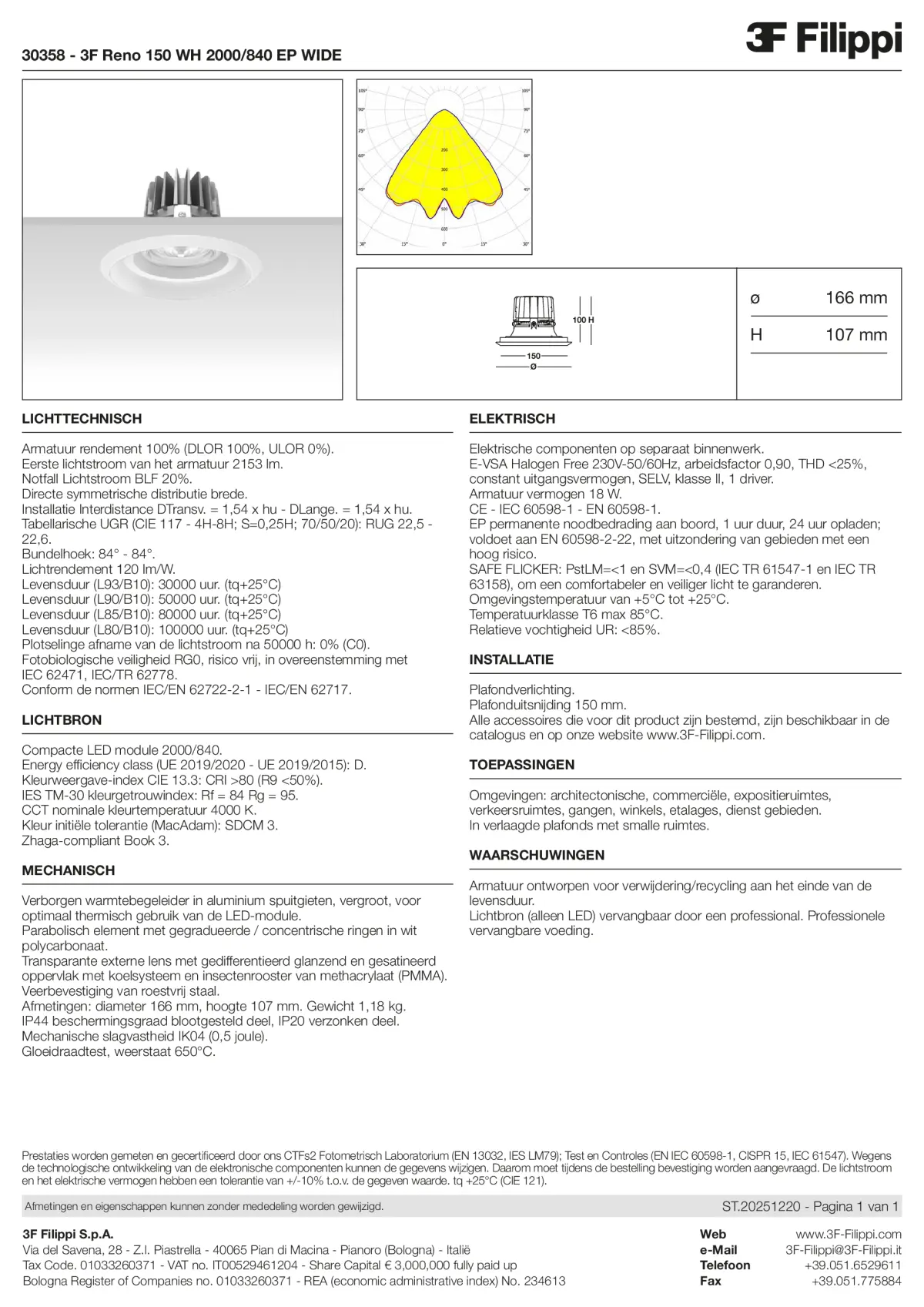 30358 - 3F Reno 150 WH 2000-840 EP WIDE - Datasheet - nl