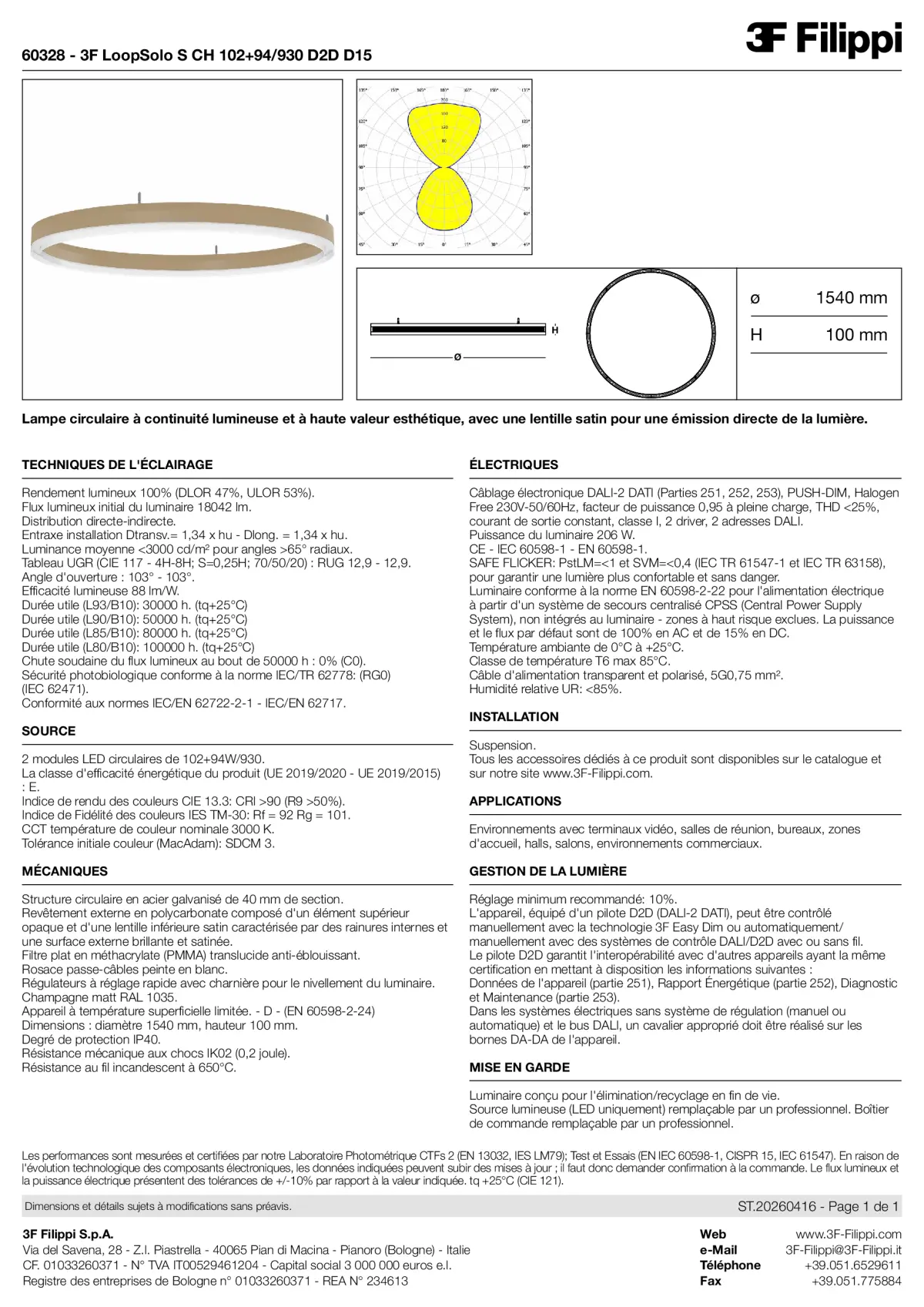 60328 - 3F LoopSolo S CH 102+94-930 D2D D15 - Datasheet - fr