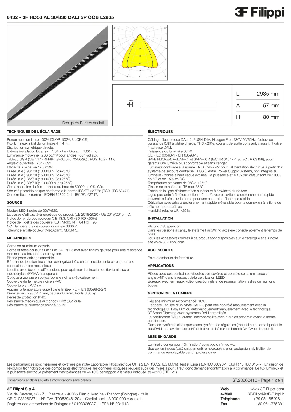 6432 - 3F HD50 AL 30-830 DALI 5P OCB L2935 - Datasheet - fr