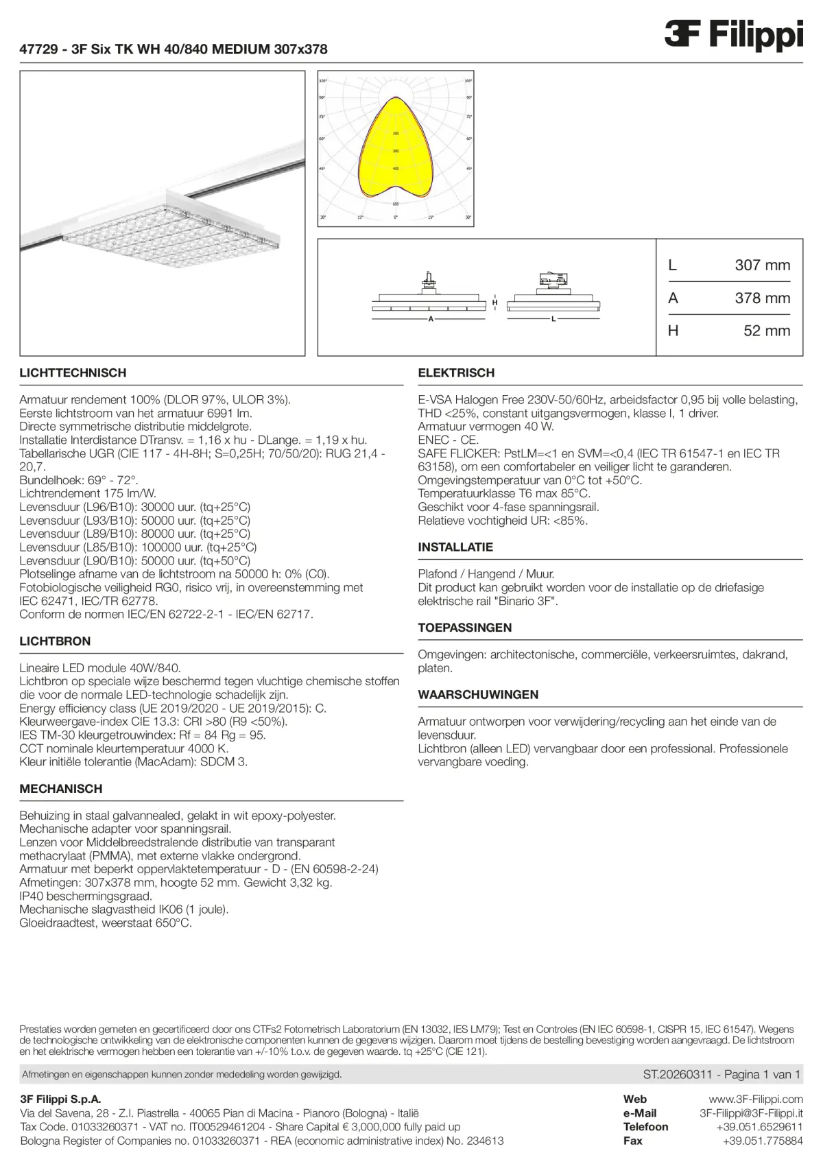 47729 - 3F Six TK WH 40-840 MEDIUM 307x378 - Datasheet - nl
