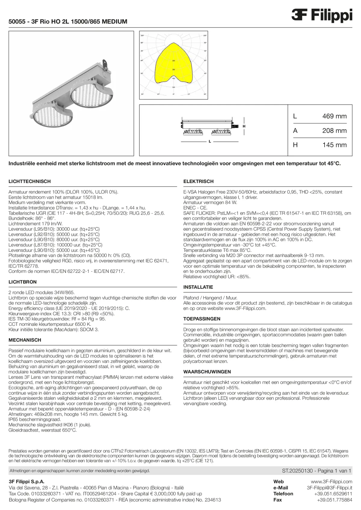 50055 - 3F Rio HO 2L 15000-865 MEDIUM - Datasheet - nl