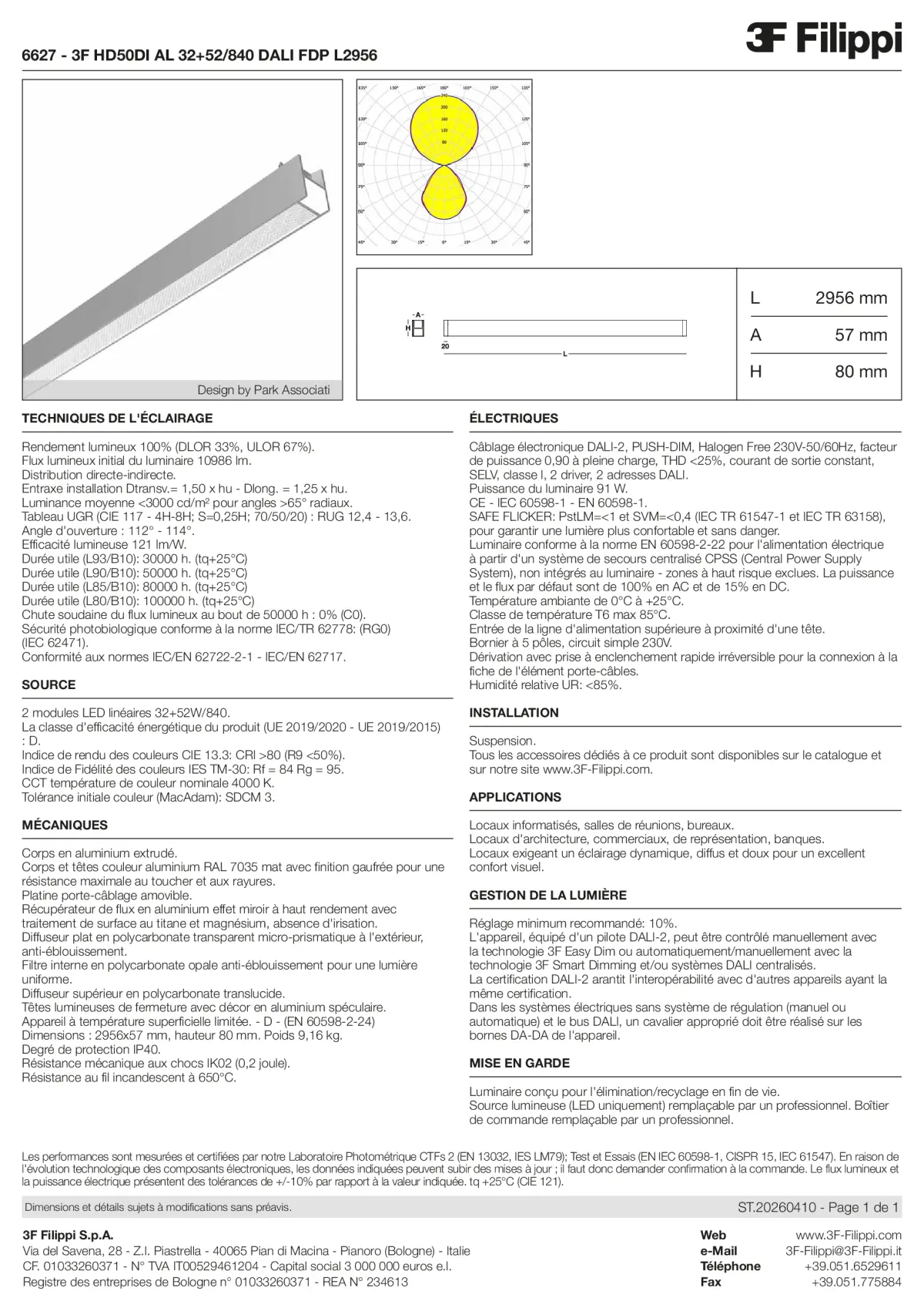 6627 - 3F HD50DI AL 32+52-840 DALI FDP L2956 - Datasheet - fr